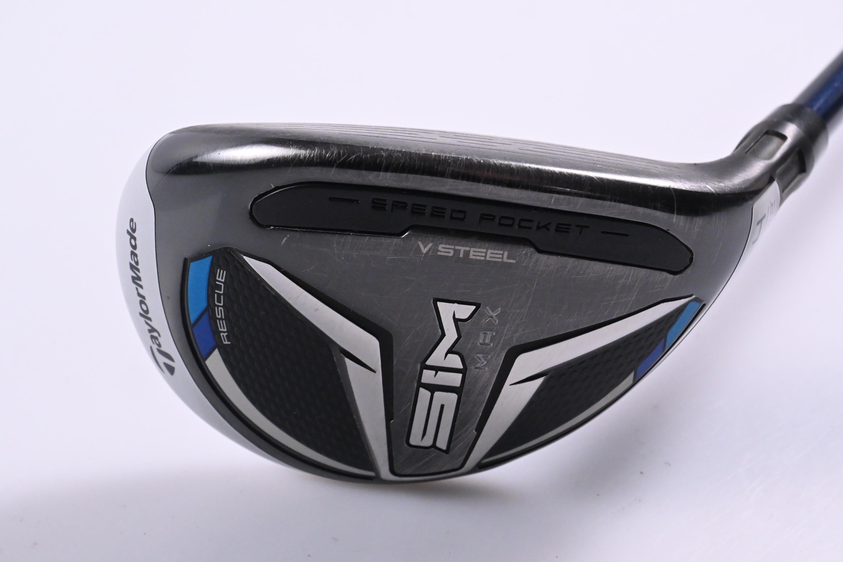 Taylormade SIM Max #4 Hybrid / 22 Degree / Stiff Flex Ventus Blue 7 Shaft