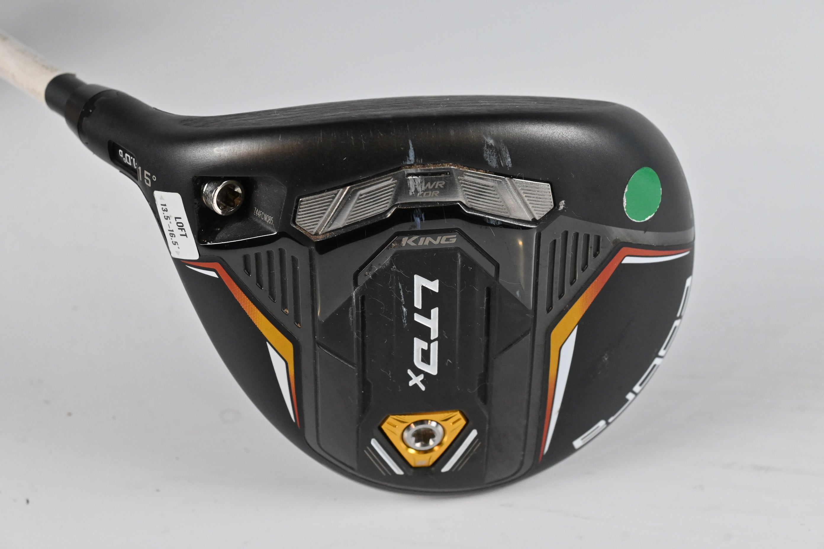 Left Hand Cobra LTDx #3 Wood / 15 Degree / Regular Flex HZRDUS Smoke IM10 Green