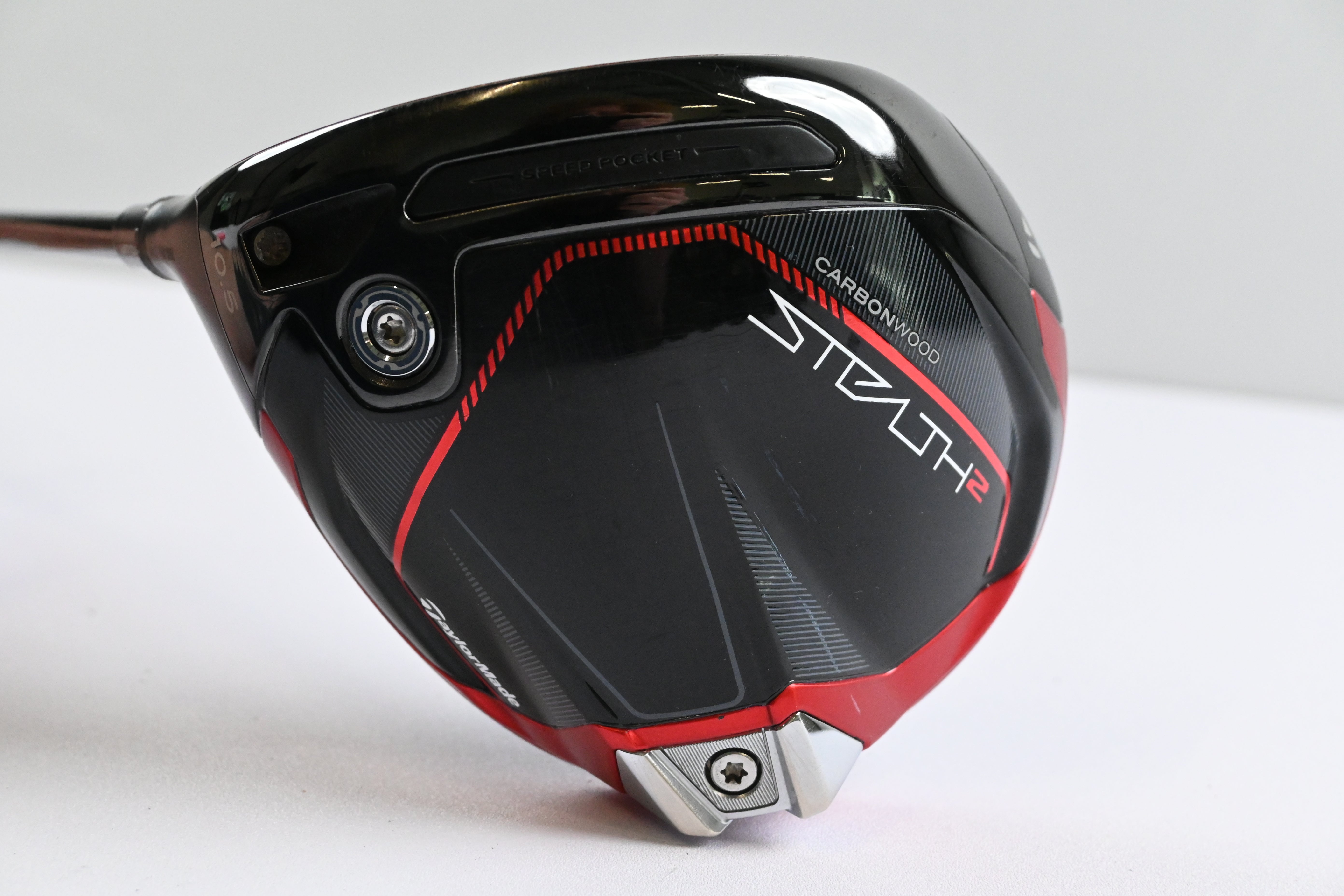 Left Hand Taylormade Stealth 2 Driver / 10.5 Degree / Stiff Flex HZRDUS Smoke