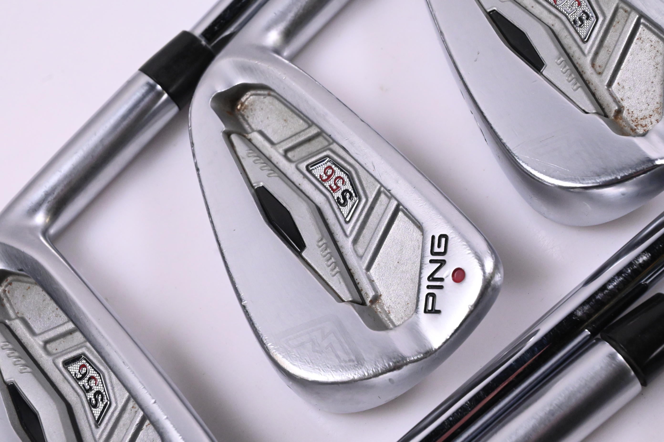 Ping S56 Irons / 3-PW / Maroon Dot / Stiff Flex KBS Tour Shafts