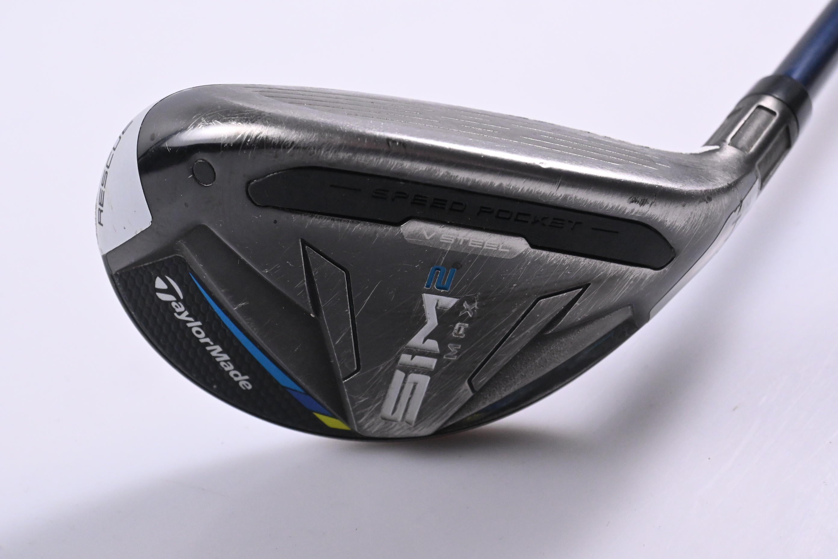 Taylormade SIM2 Max #4 Hybrid / 22 Degree / Stiff Flex Ventus Blue 7 Shaft