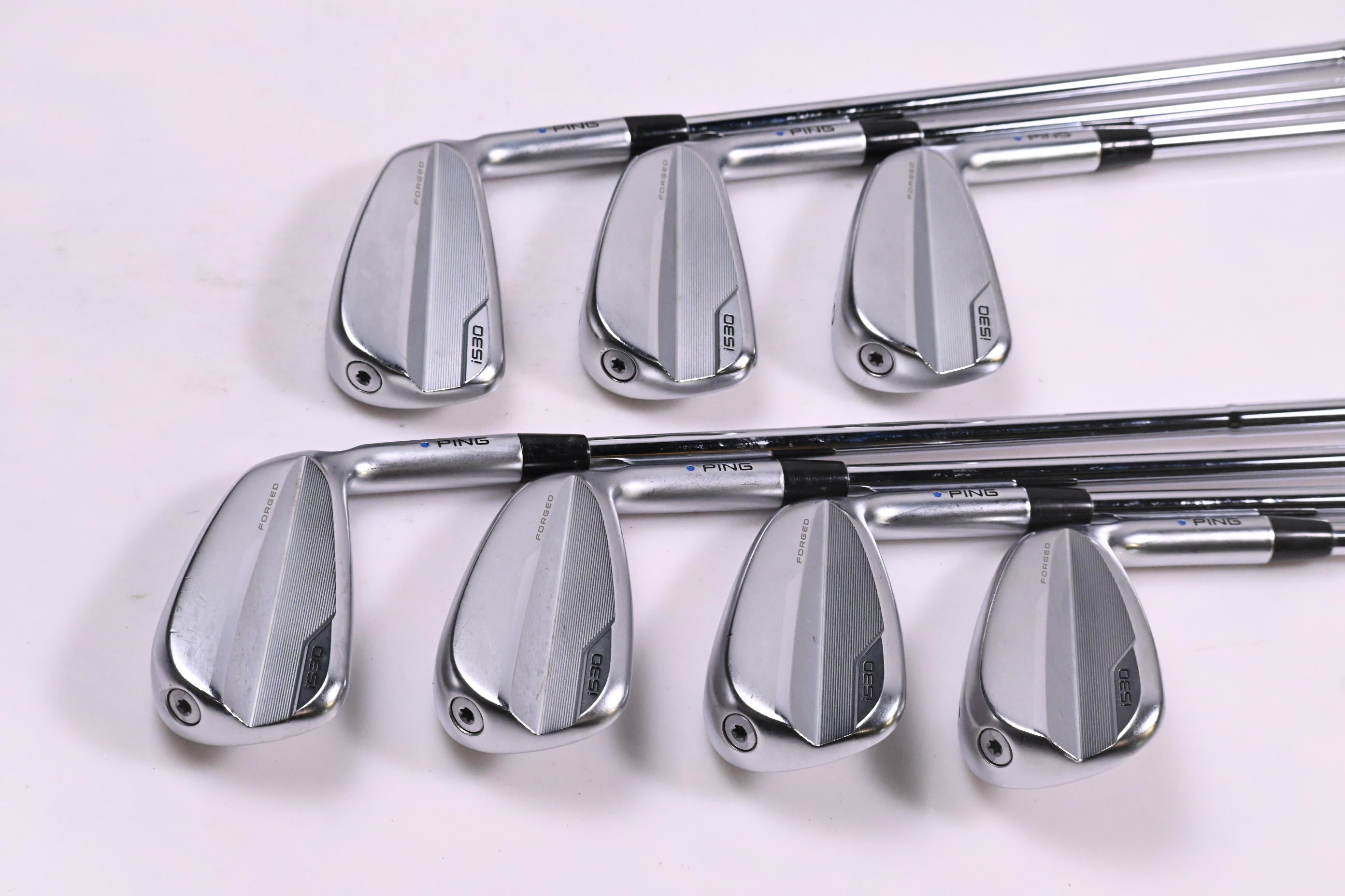 Ping i530 Irons / 4-PW / Blue Dot / Regular Flex Dynamic Gold Mid 100 R300 Shafts