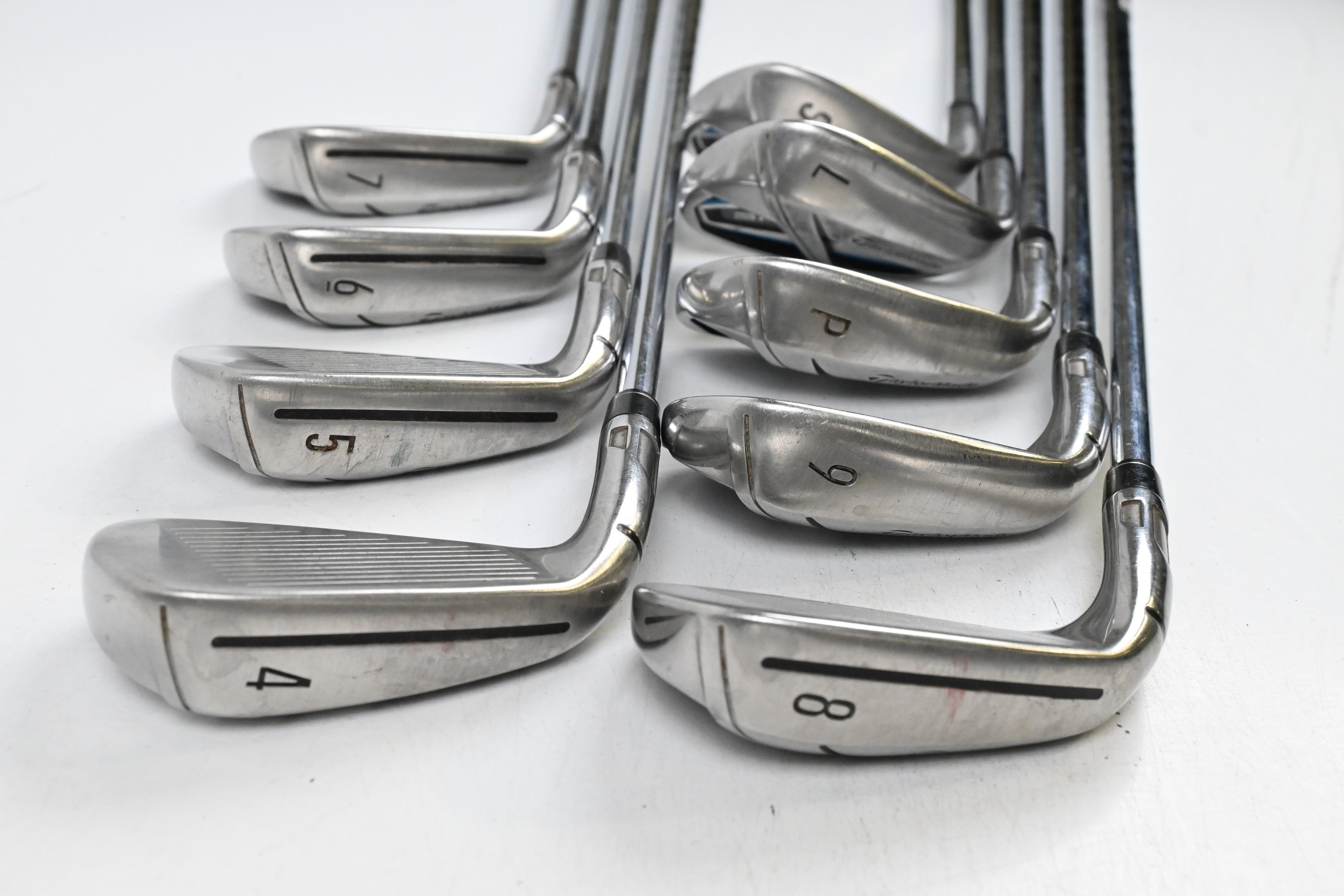 Taylormade SIM Max OS Irons / 4-PW+SW+LW / Regular Flex KBS MAX 85 Shafts
