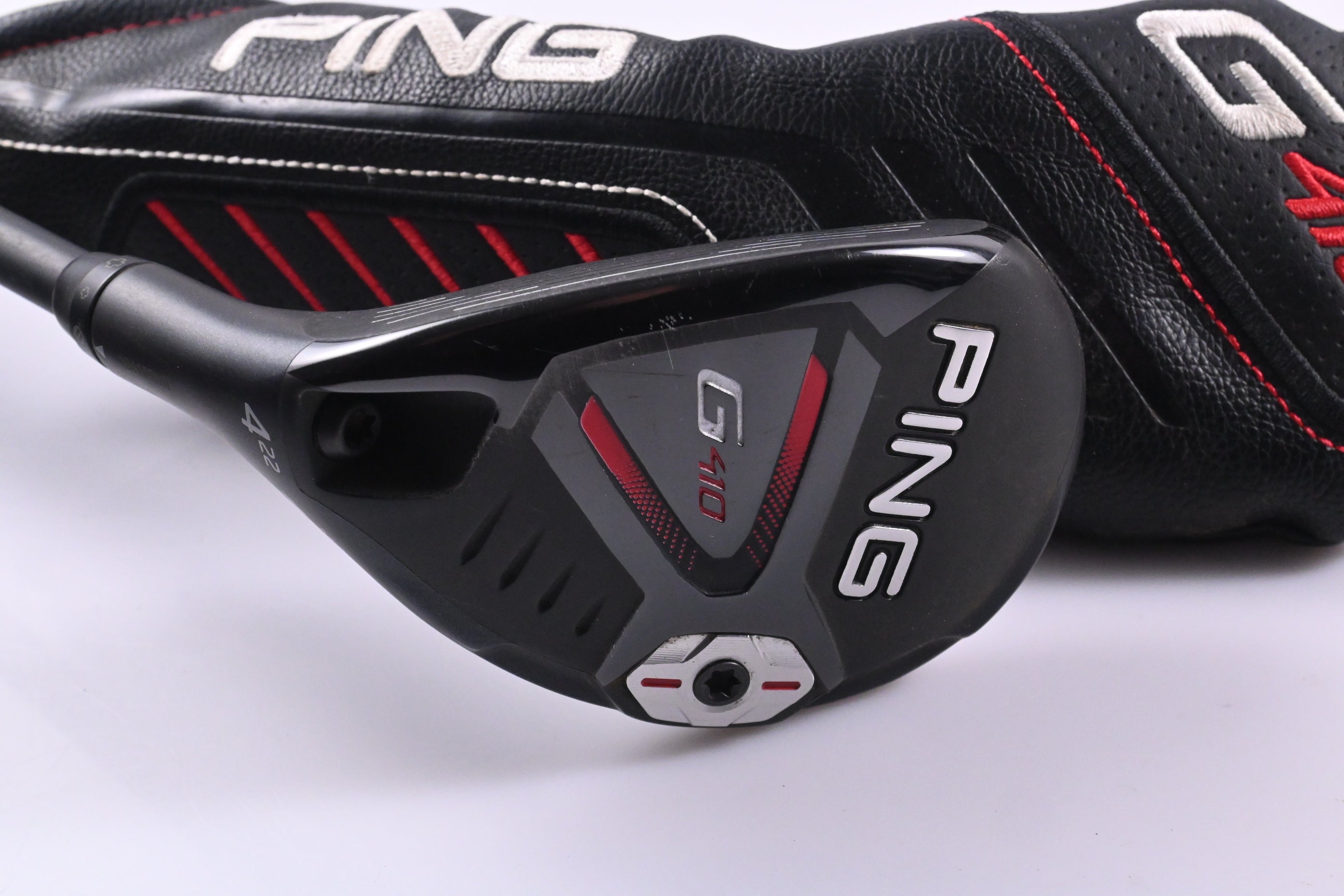 Left Hand Ping G410 #4 Hybrid / 22 Degree / Senior Flex Ping Alta CB Red 70