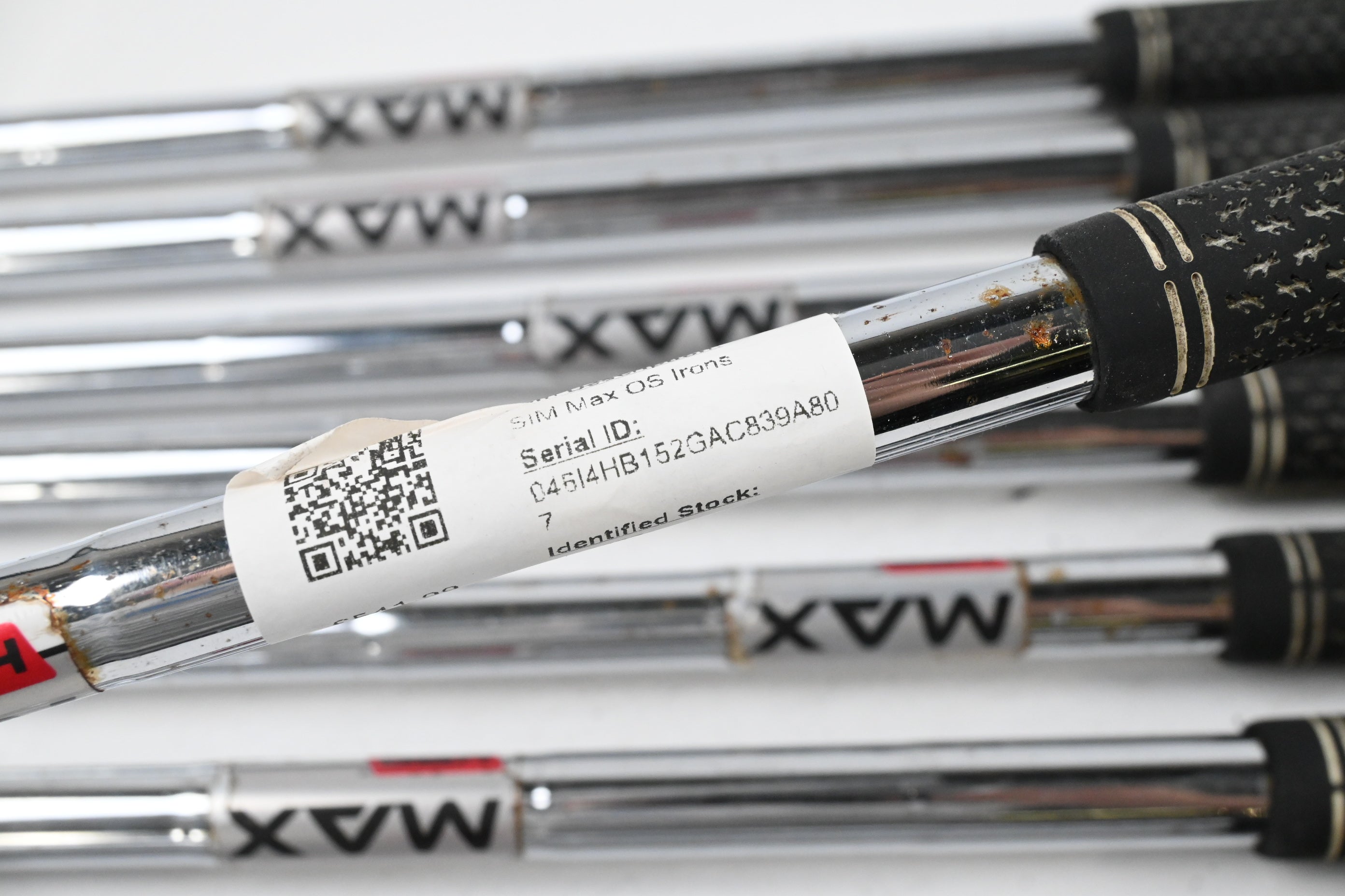 Taylormade SIM Max OS Irons / 4-PW+SW+LW / Regular Flex KBS MAX 85 Shafts