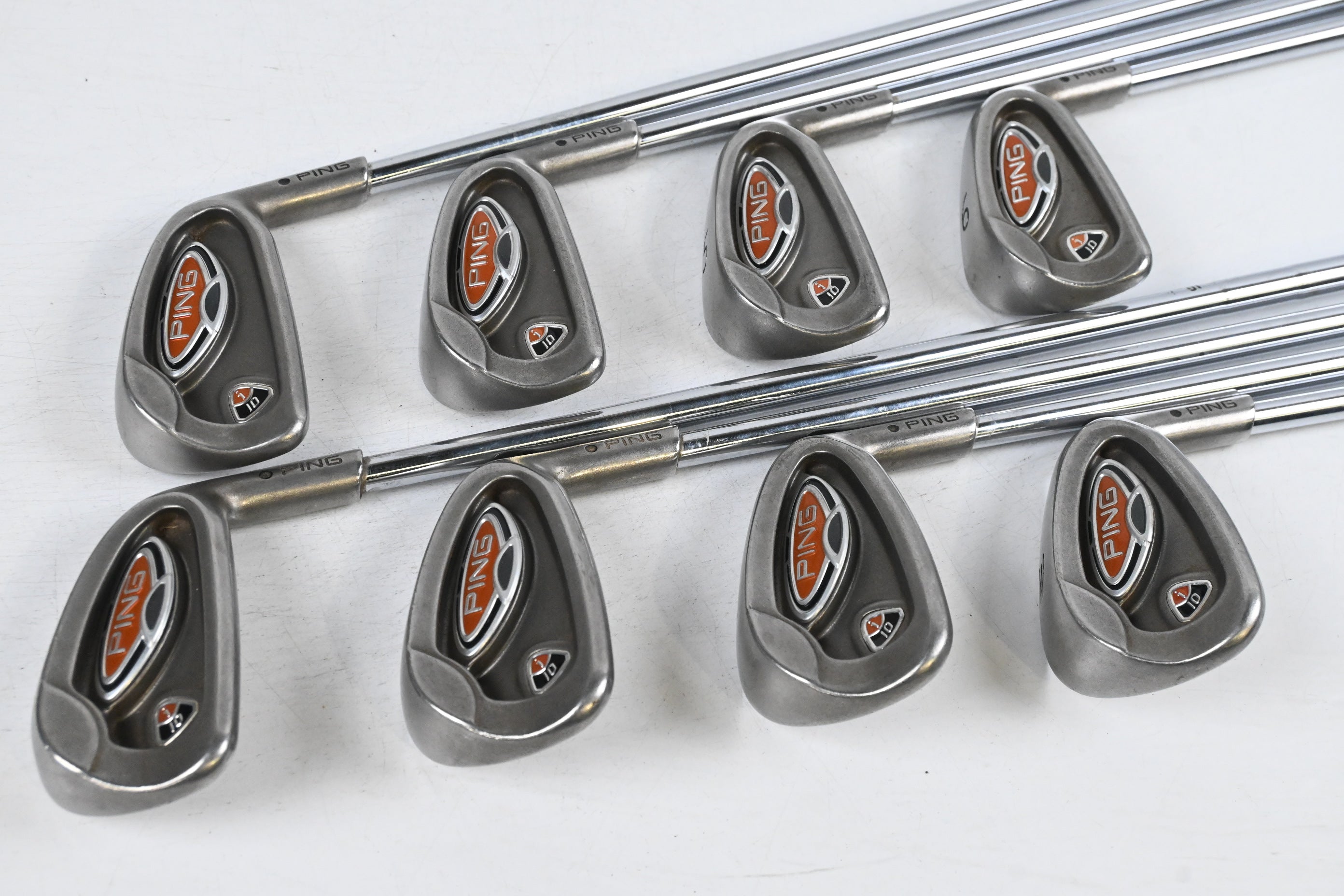 Ping i10 Irons / 3-PW / Black Dot / Regular Flex Ping AWT Shafts