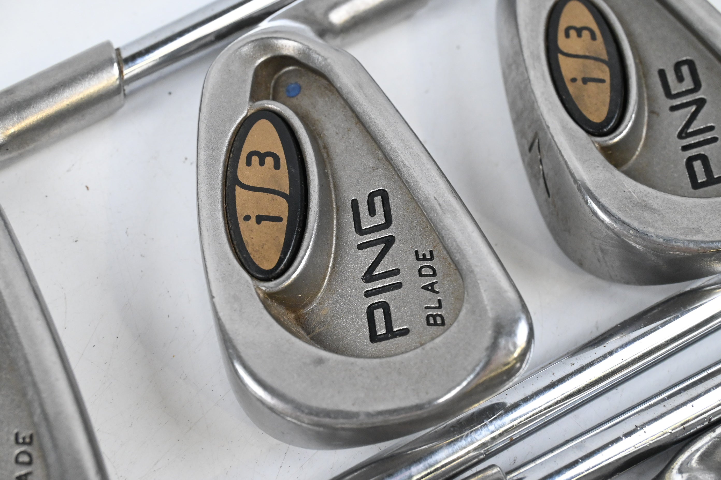 Ping i3 Irons / 5-PW+SW / Blue Dot / Stiff Flex Cushin JZ Shafts