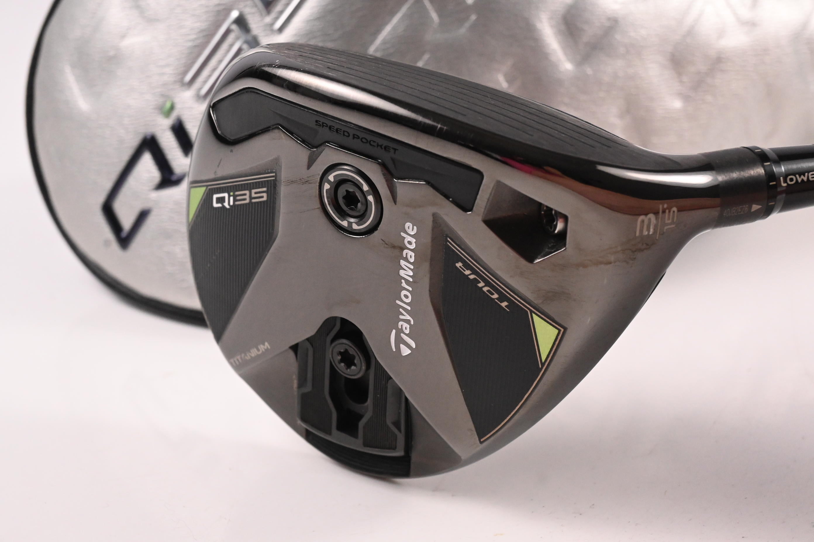 Taylormade Qi35 Tour #3 Wood / 15 Degree / Stiff Flex Kai'Li Dark Waves Blue 75