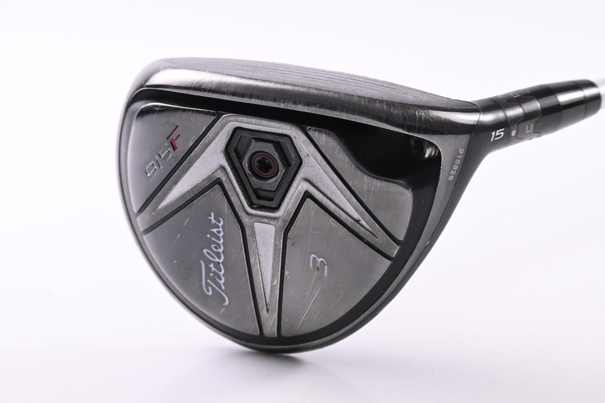 Titleist 915 F #3 Wood / 15 Degree / Regular Flex Aldila Rogue White 80 Shaft