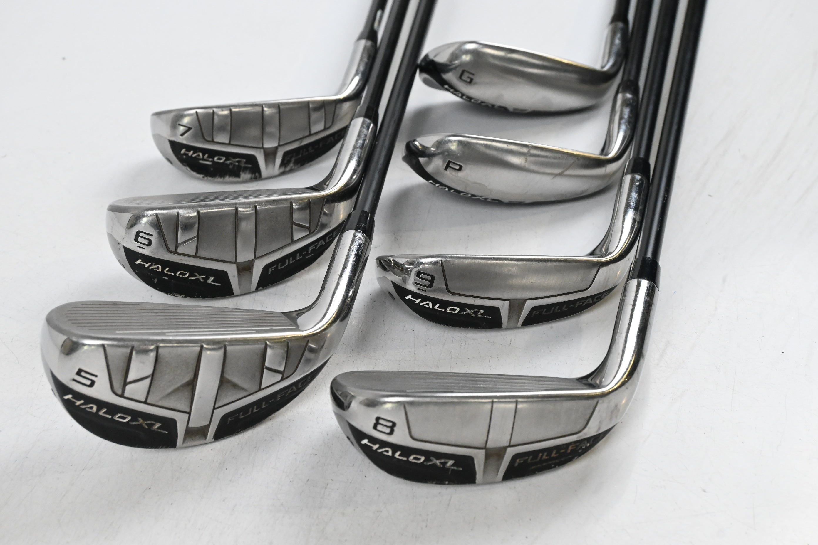 Cleveland Halo XL Full Face Irons / 5-PW+GW / Stiff Flex UST Helium 60I Shafts