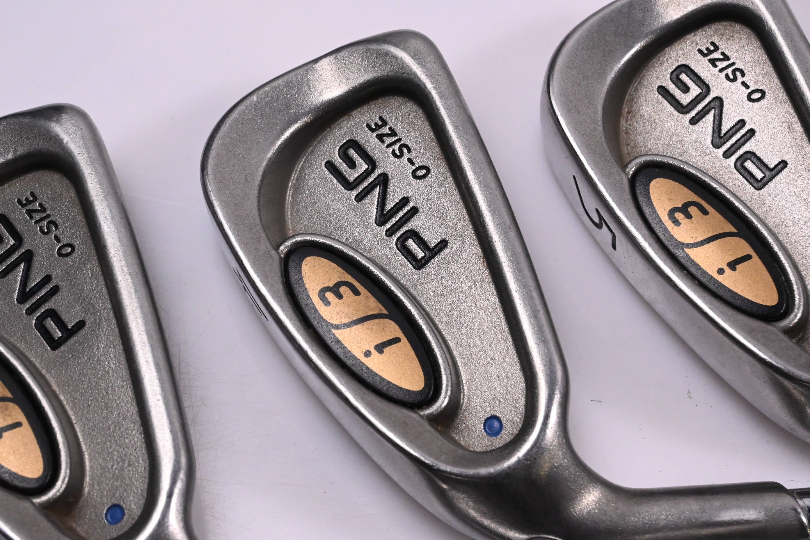 Left Hand Ping i3 O-Size Irons / 3-PW+SW / Blue Dot / Regular Flex Ping JZ