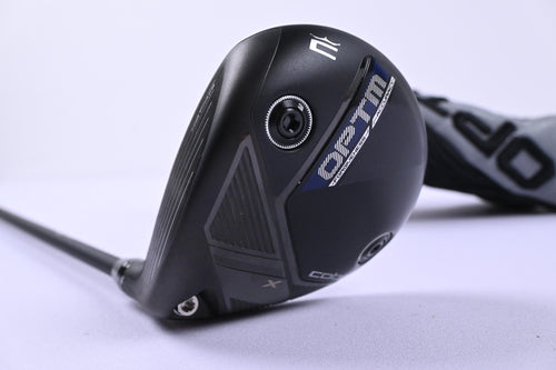 Left Hand Cobra OPTM X #3 Wood / 15 Degree / Regular Flex Dark Waves Red 50