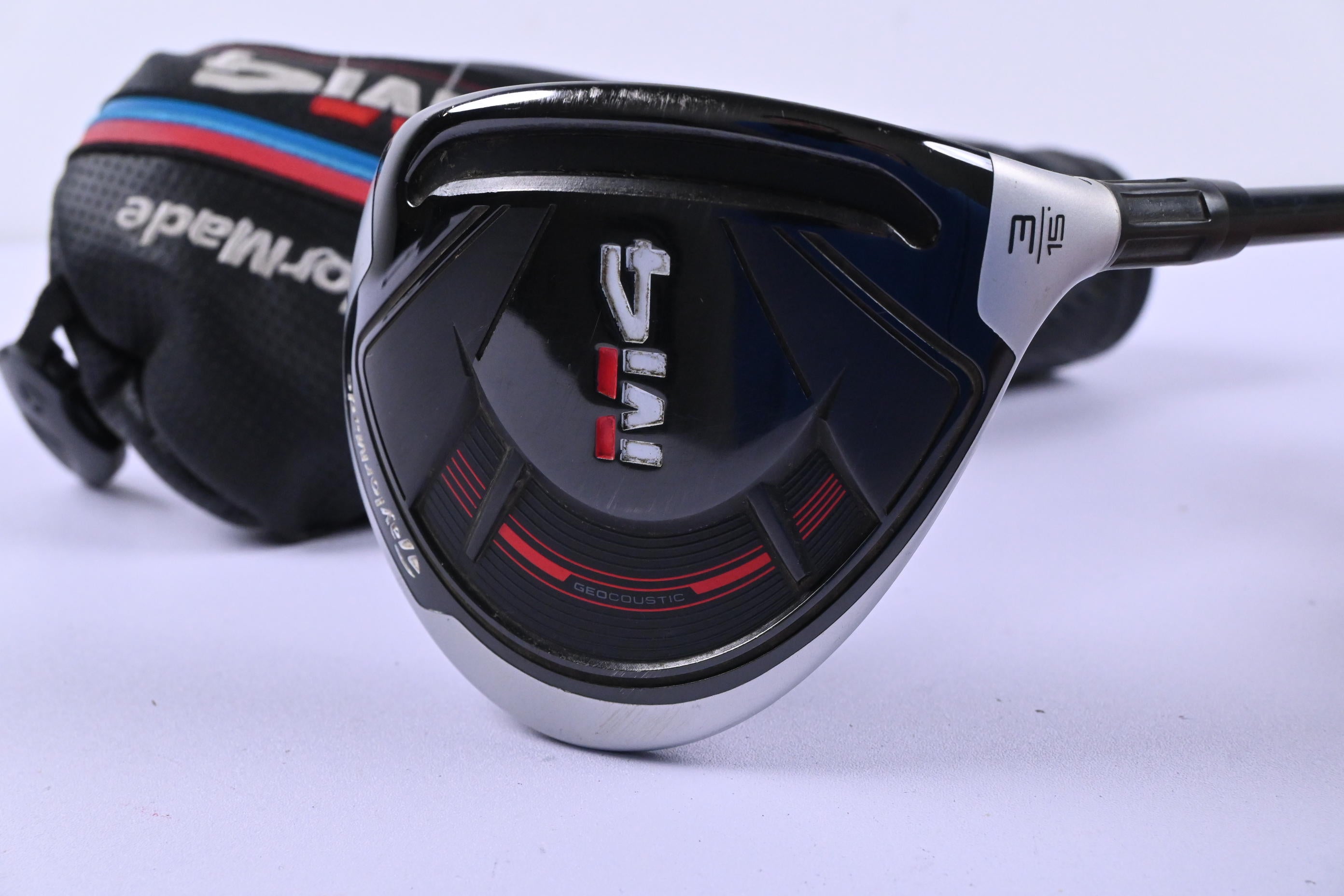 Taylormade M4 #3 Wood / 15 Degree / Regular Flex Fujikura Atmos Red 5 Shaft