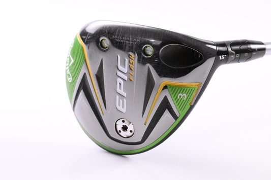Callaway Epic Flash #3 Wood / 15 Degree / Regular Flex Evenflow Green 65 Shaft