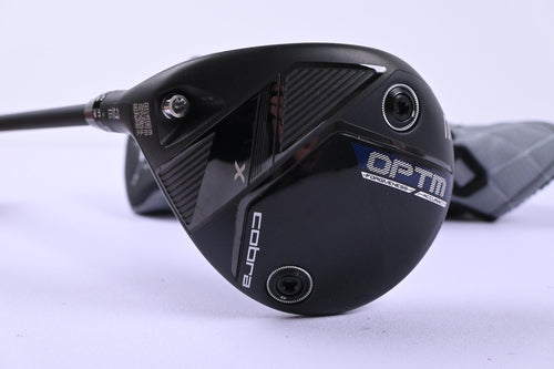 Left Hand Cobra OPTM X #3 Wood / 15 Degree / Regular Flex Dark Waves Red 50