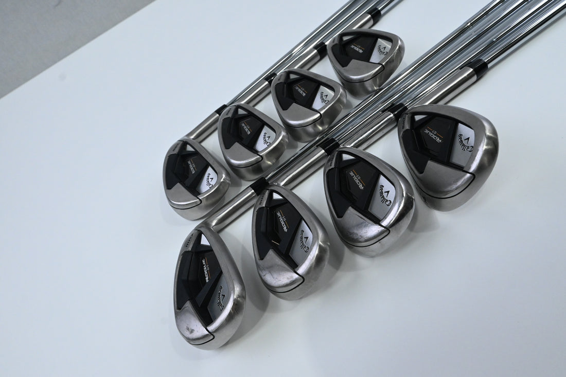 Callaway Rogue ST Max Irons / 5-PW+AW+SW / Regular Flex XP 95 R300 Shafts