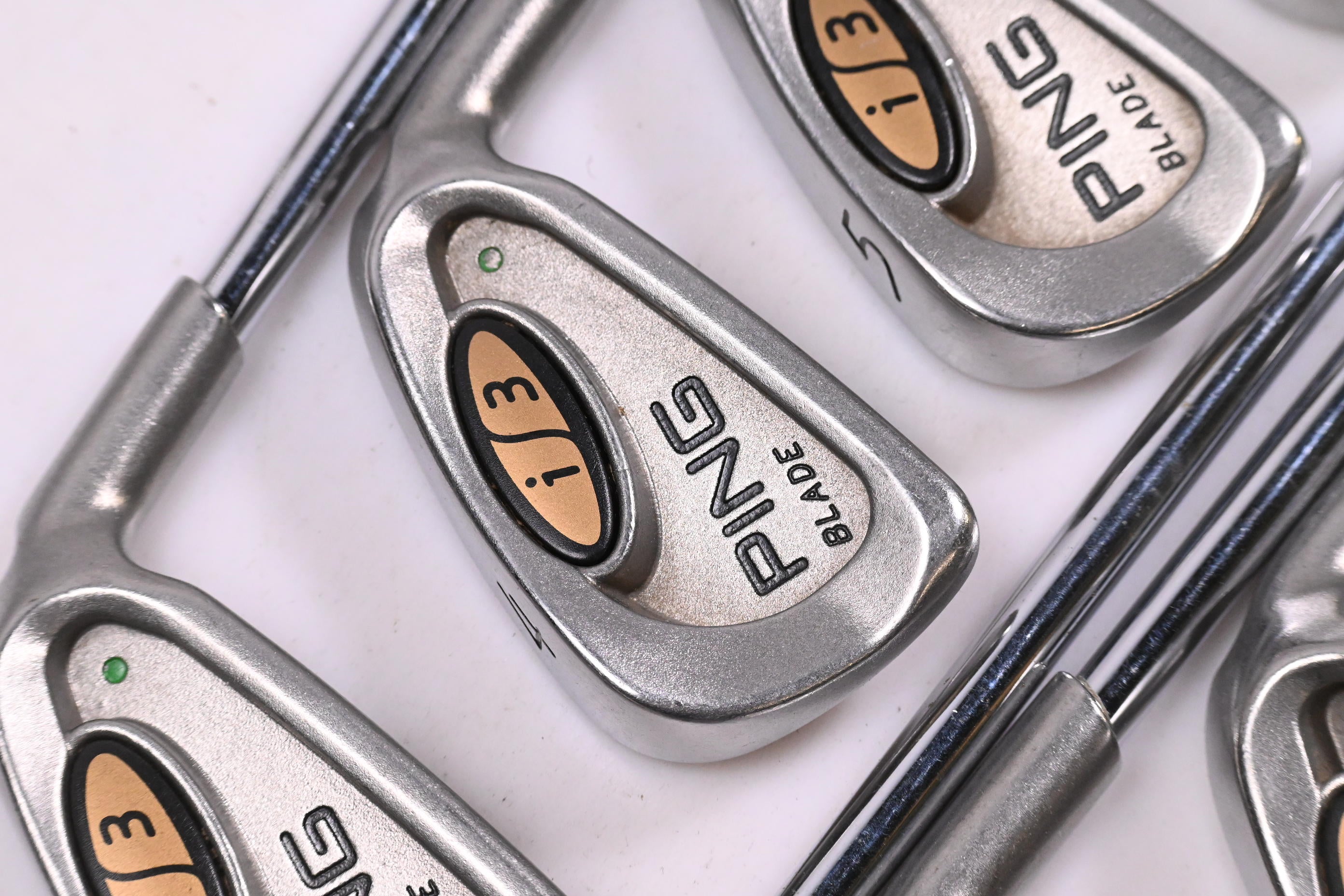 Ping i3 Irons / 3-PW+SW / Green Dot / Stiff Flex Ping JZ Shafts