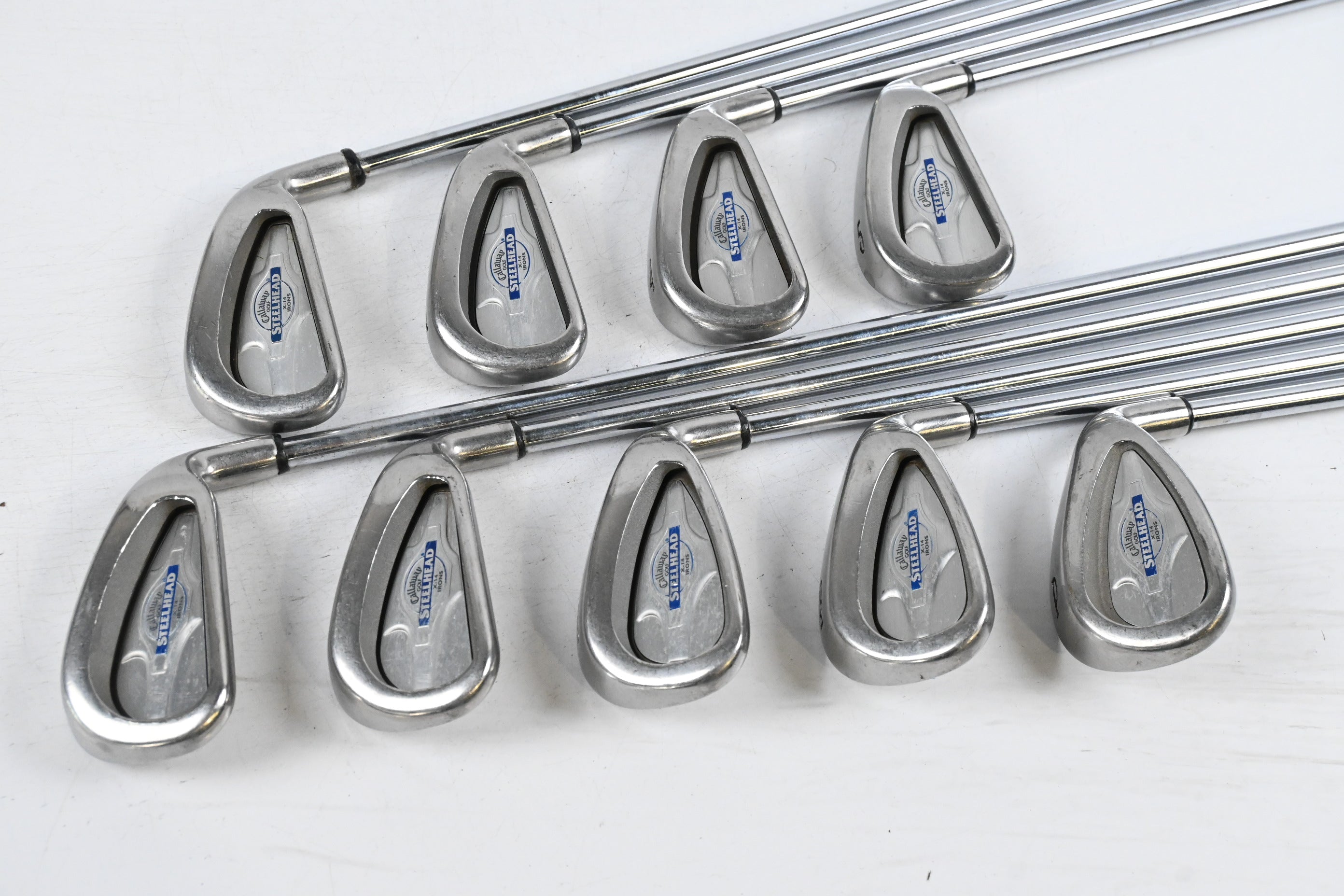Callaway X-14 Irons / 2-PW / Stiff Flex Steel Shafts