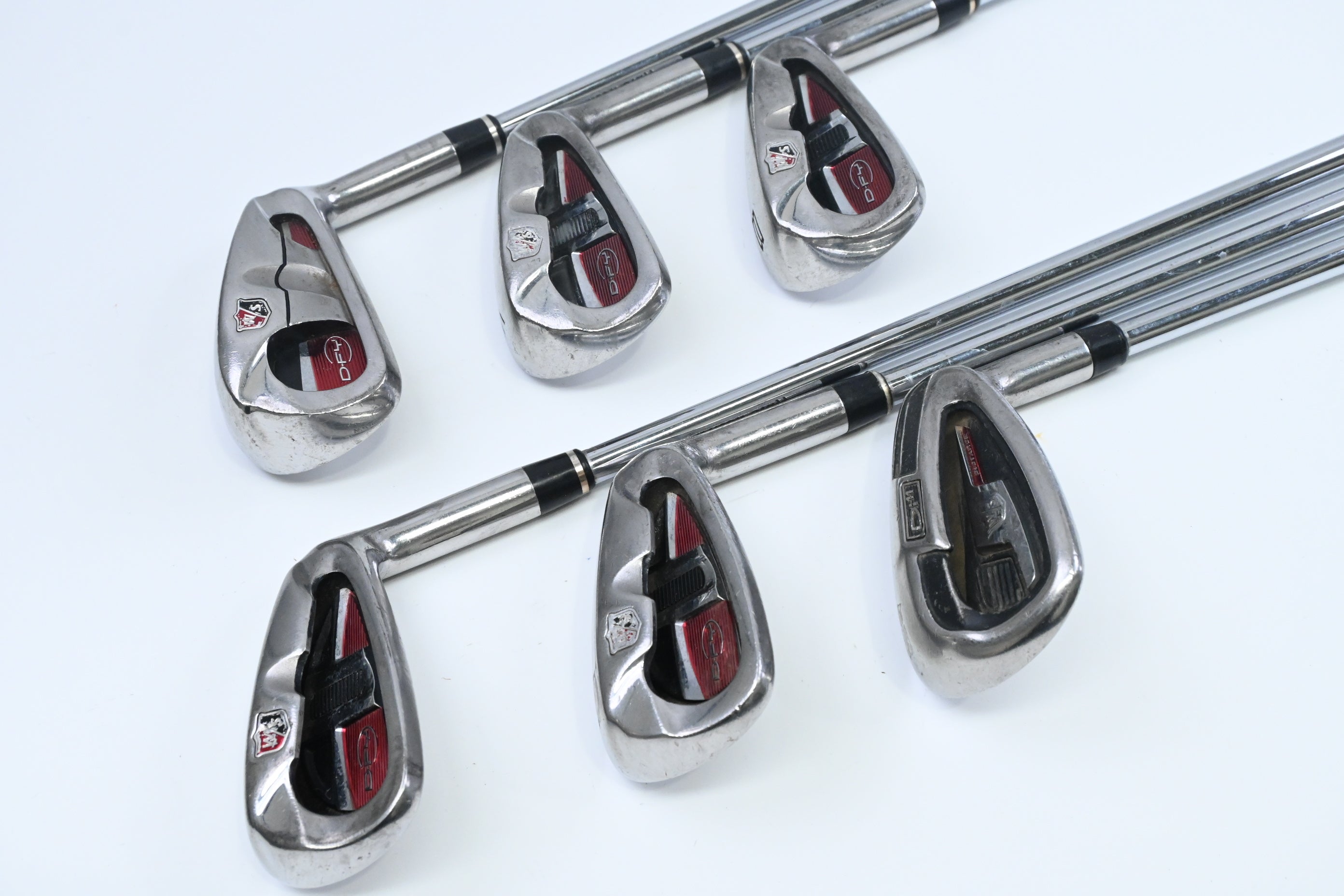 Wilson D-FY Irons / 6-PW+SW / Stiff Flex Wilson HH Half 76 Shaft
