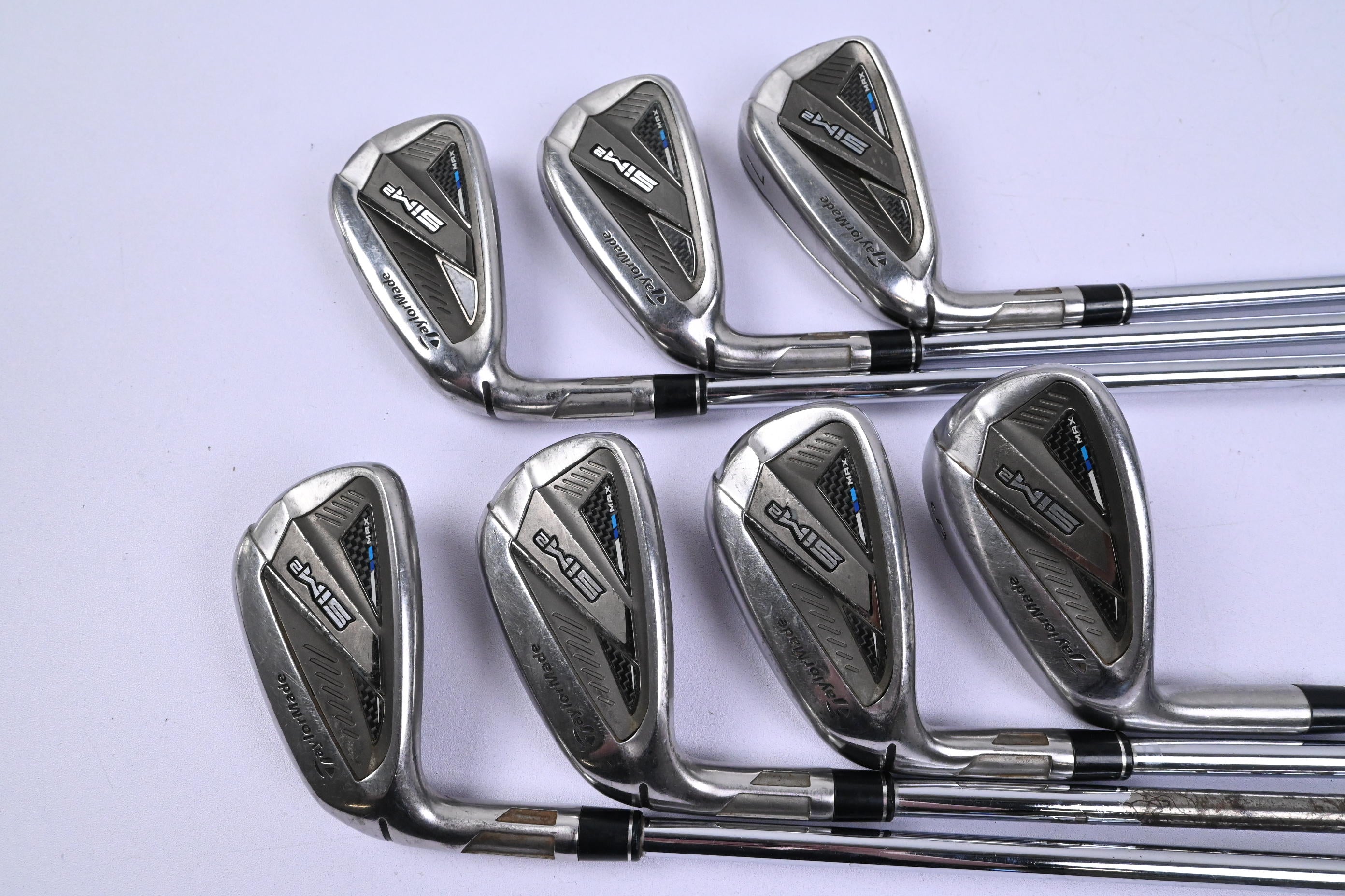 Left Hand Taylormade SIM2 Max Irons / 5-PW+SW / Regular Flex Elevate 95 Shafts