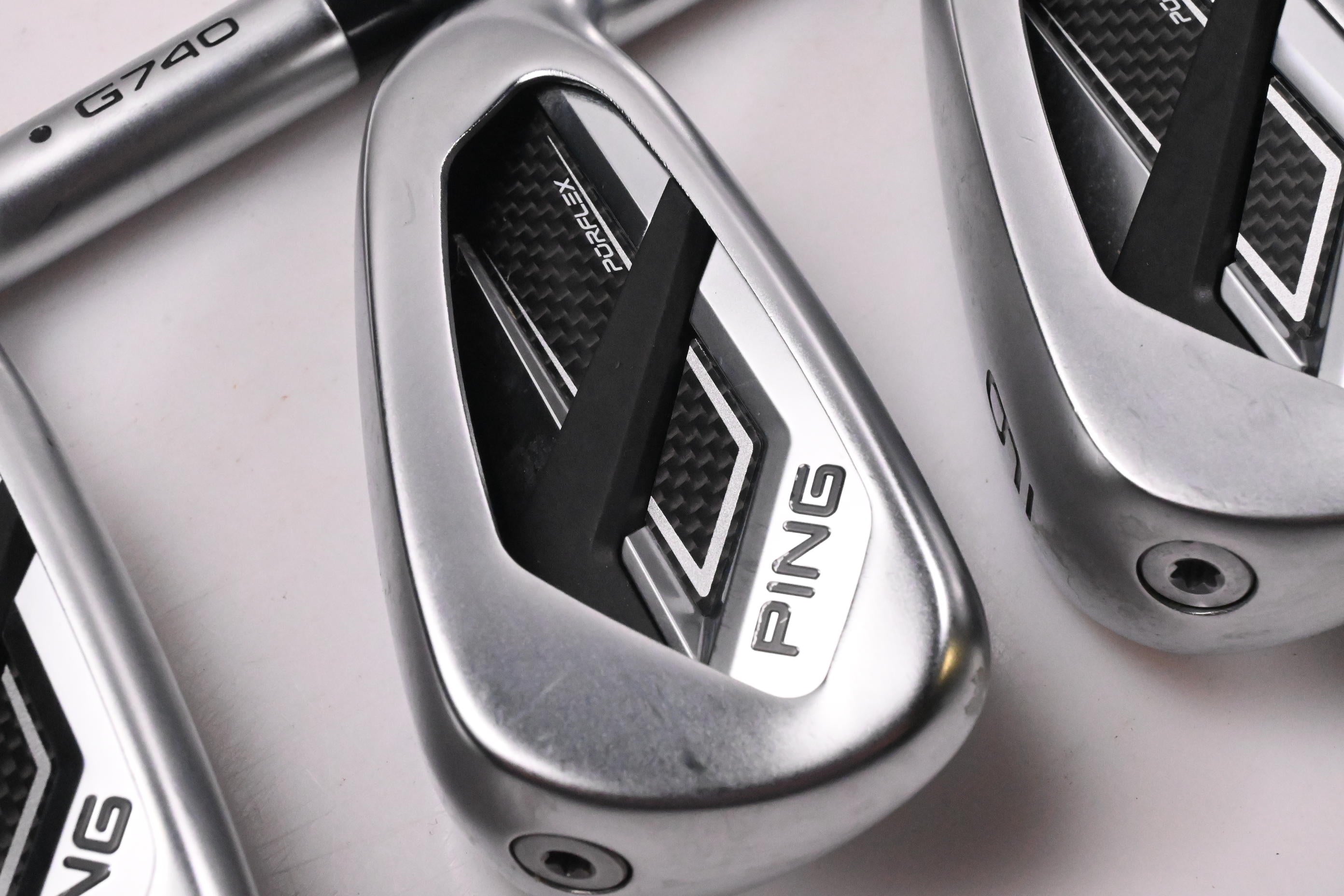 Ping G740 Irons / 7-PW / Black Dot / Regular Flex Ping AWT 3.0 Shafts