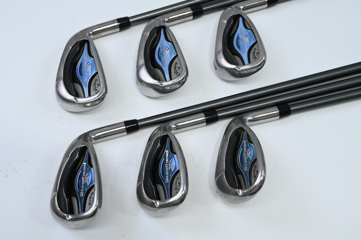 Ladies Callaway Steelhead XR Irons / 6-PW+SW / Ladies Flex Ozik Program F15