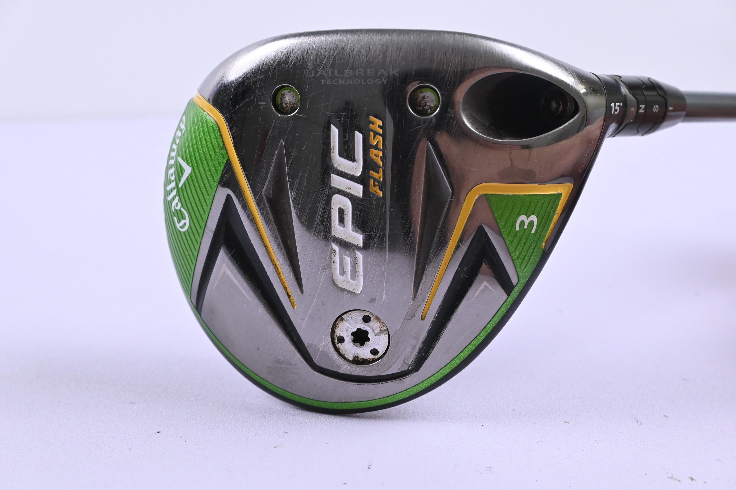 Callaway Epic Flash #3 Wood / 15 Degree / Stiff Flex HZRDUS Gen4 Silver 60