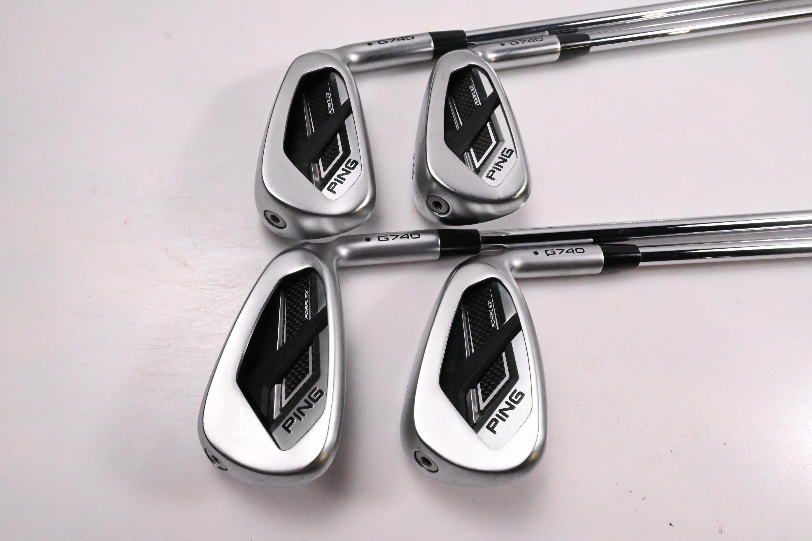 Ping G740 Irons / 7-PW / Black Dot / Regular Flex Ping AWT 3.0 Shafts