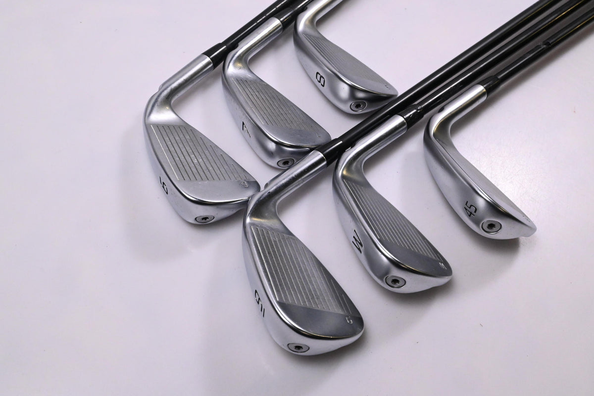 Left Hand Ping G430 Irons / 6-PW+45° / Red Dot / Regular Flex Ping Alta CB Black