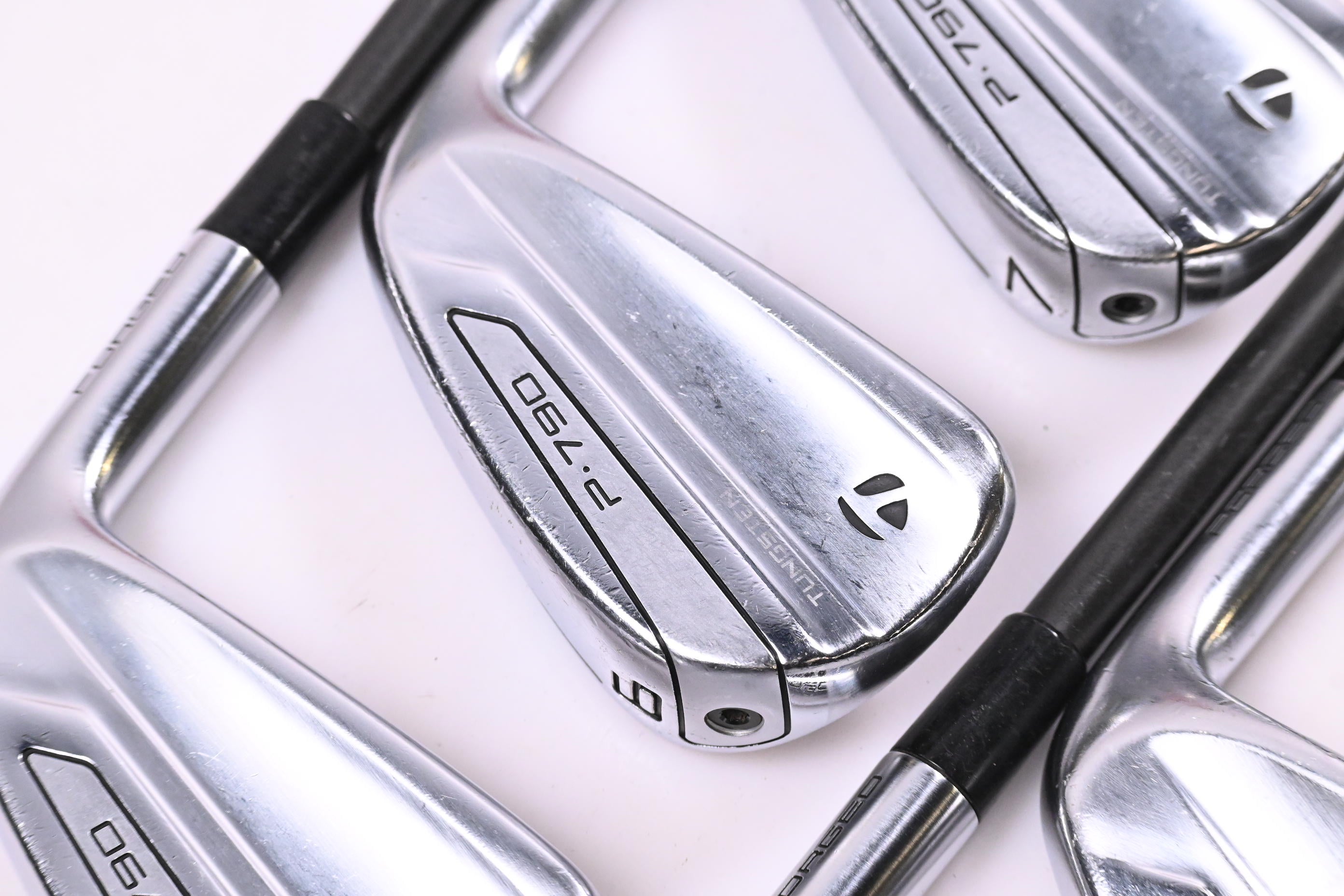 Taylormade P790 2019 Irons / 5-PW / Stiff Flex UST Recoil ES SmacWrap 780 Shafts