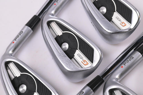 Ping G400 Irons / 6-PW+SW / Red Dot / Regular Flex Ping AWT 2.0 Shafts