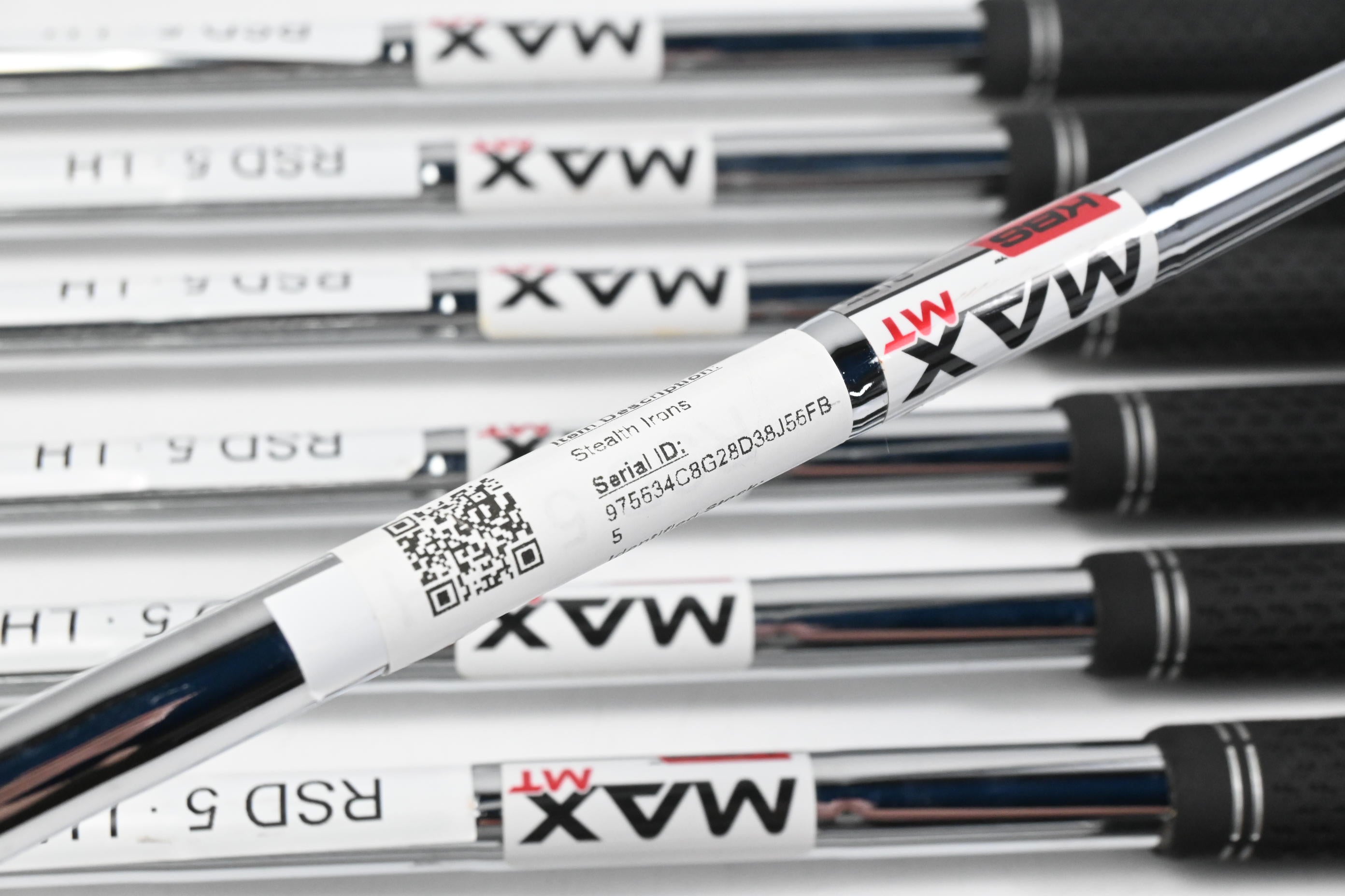 Left Hand Taylormade Stealth Irons / 5-PW+GW+SW / Regular Flex KBS MAX MT 85