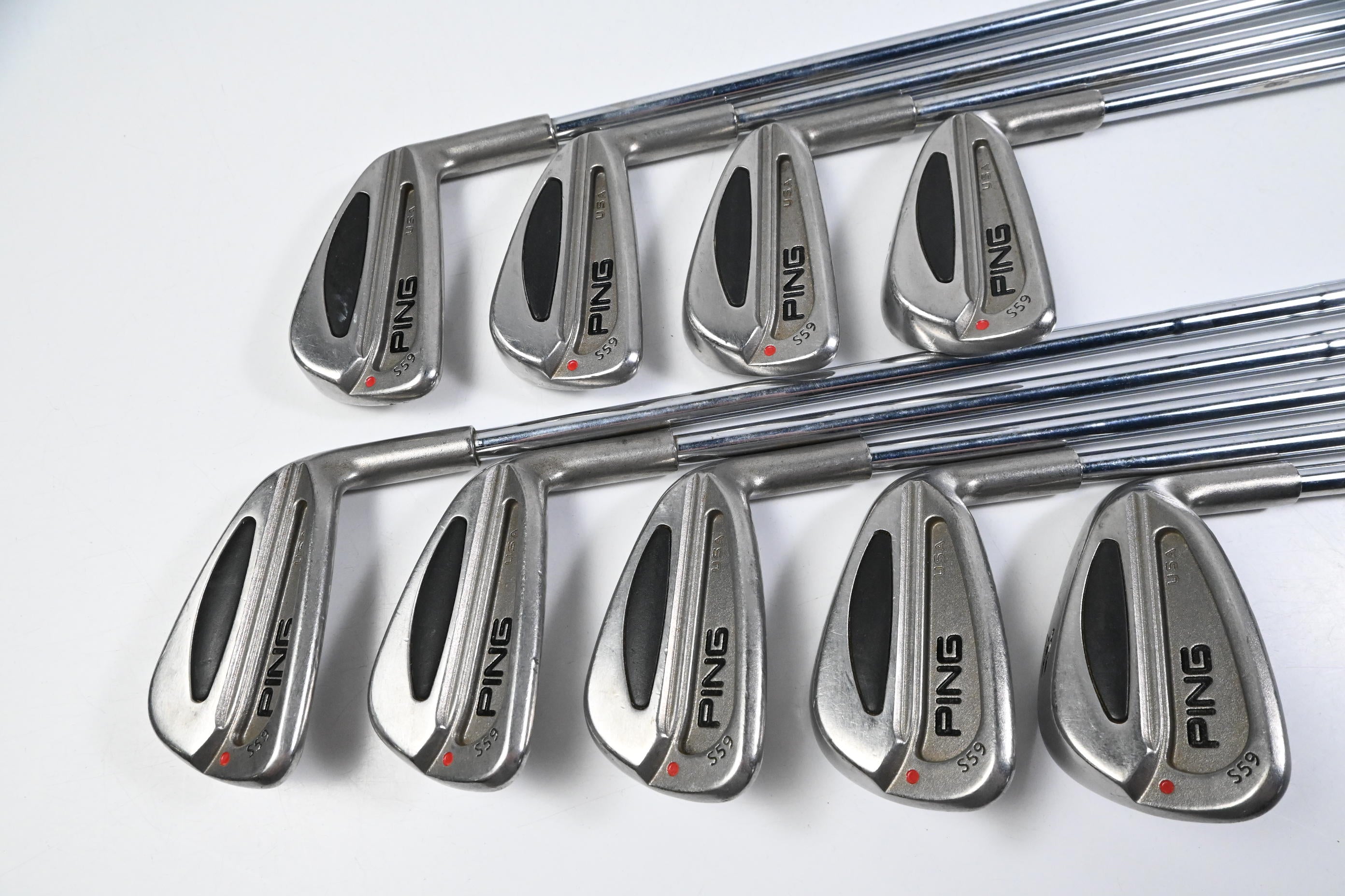 Ping S59 Irons / 2-PW / Red Dot / Stiff Flex Dynamic Gold Shafts