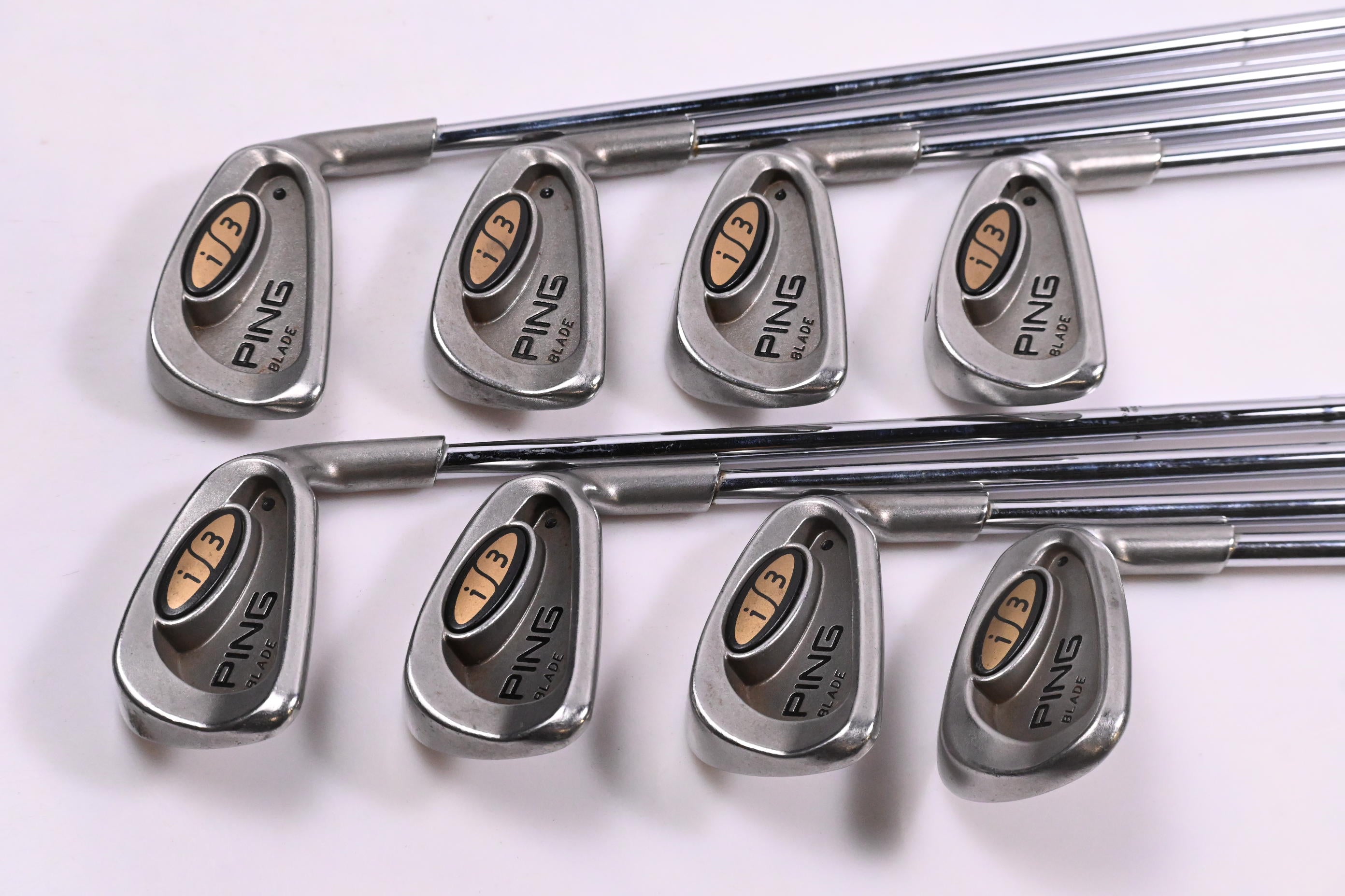 Ping i3 Irons / 3-9i+SW / Black Dot / Stiff Flex Ping JZ Shafts