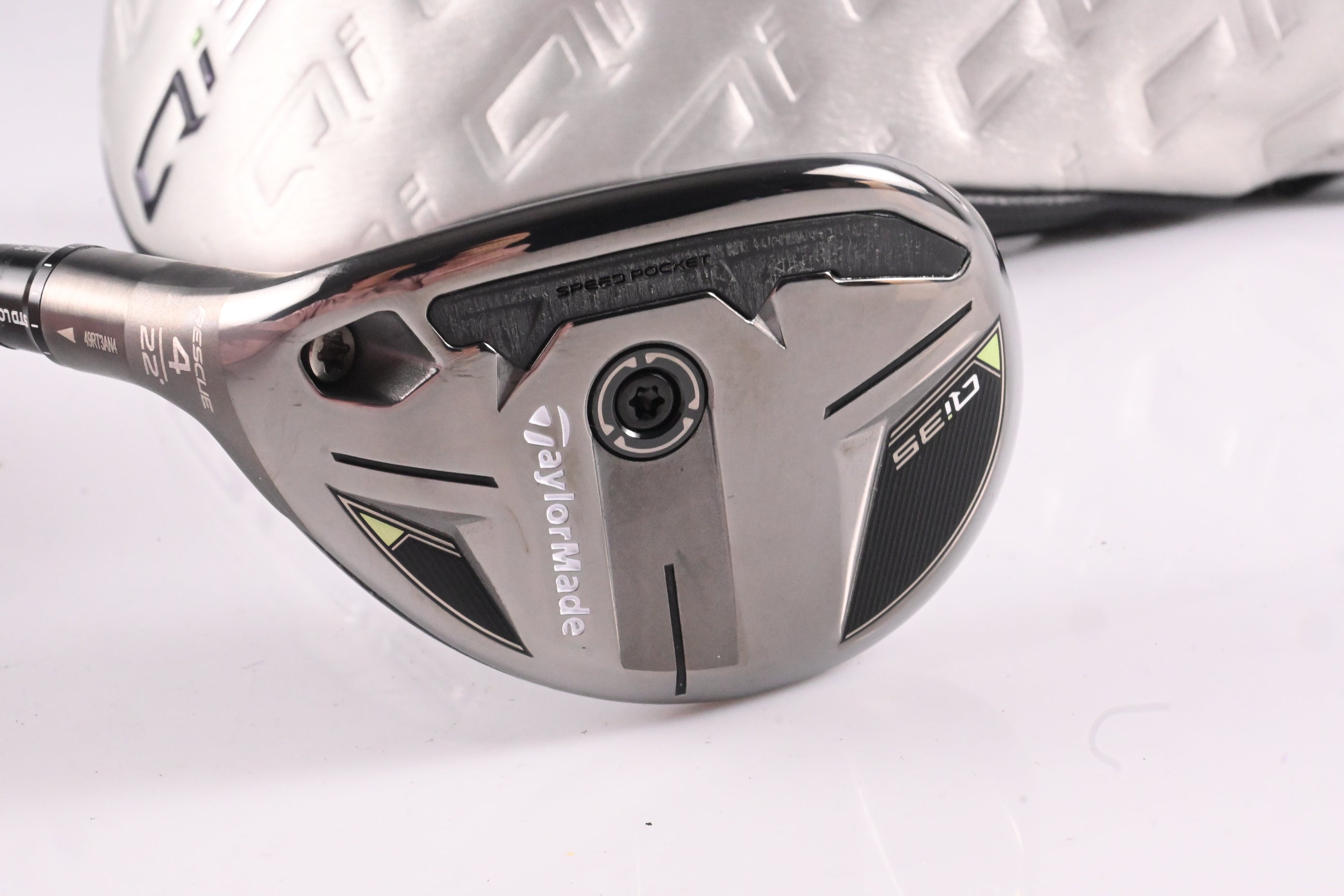 Left Hand Taylormade Qi35 #4 Hybrid / 22 Degree / Regular Flex Tensei CK Red