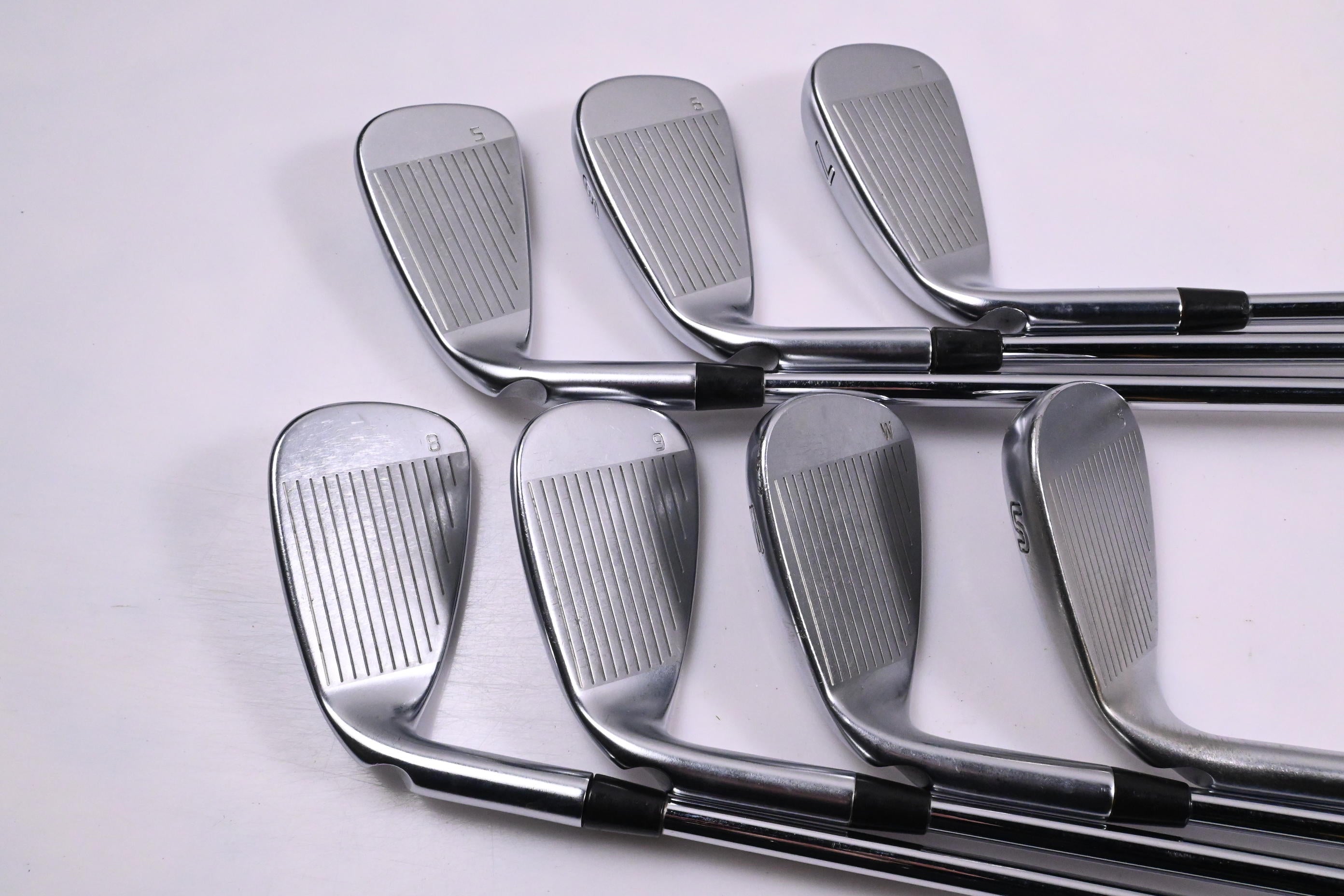 Ping G410 Irons / 5-PW+SW / Green Dot / Regular Flex Ping AWT 2.0 Shafts