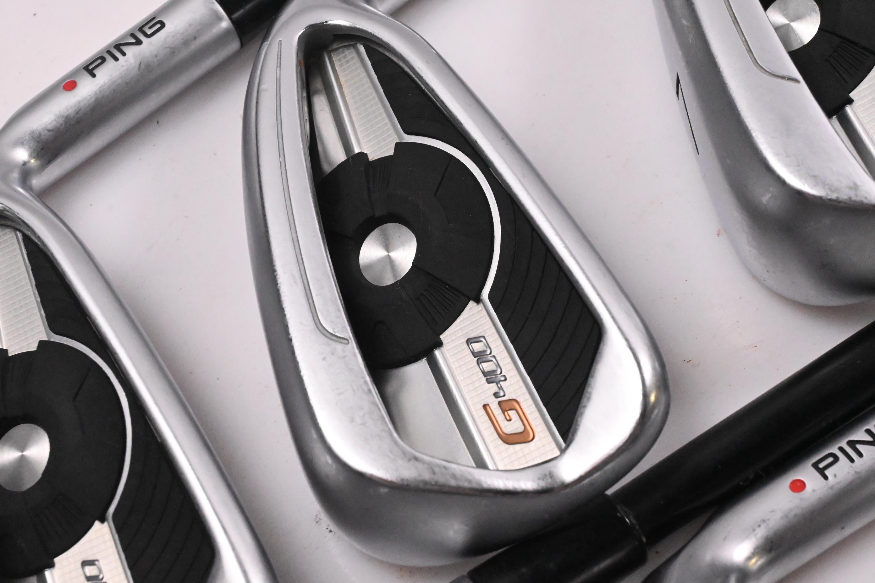 Ping G400 Irons / 5-PW-SW / Orange Dot / Regular Flex Ping Alta CB Shafts