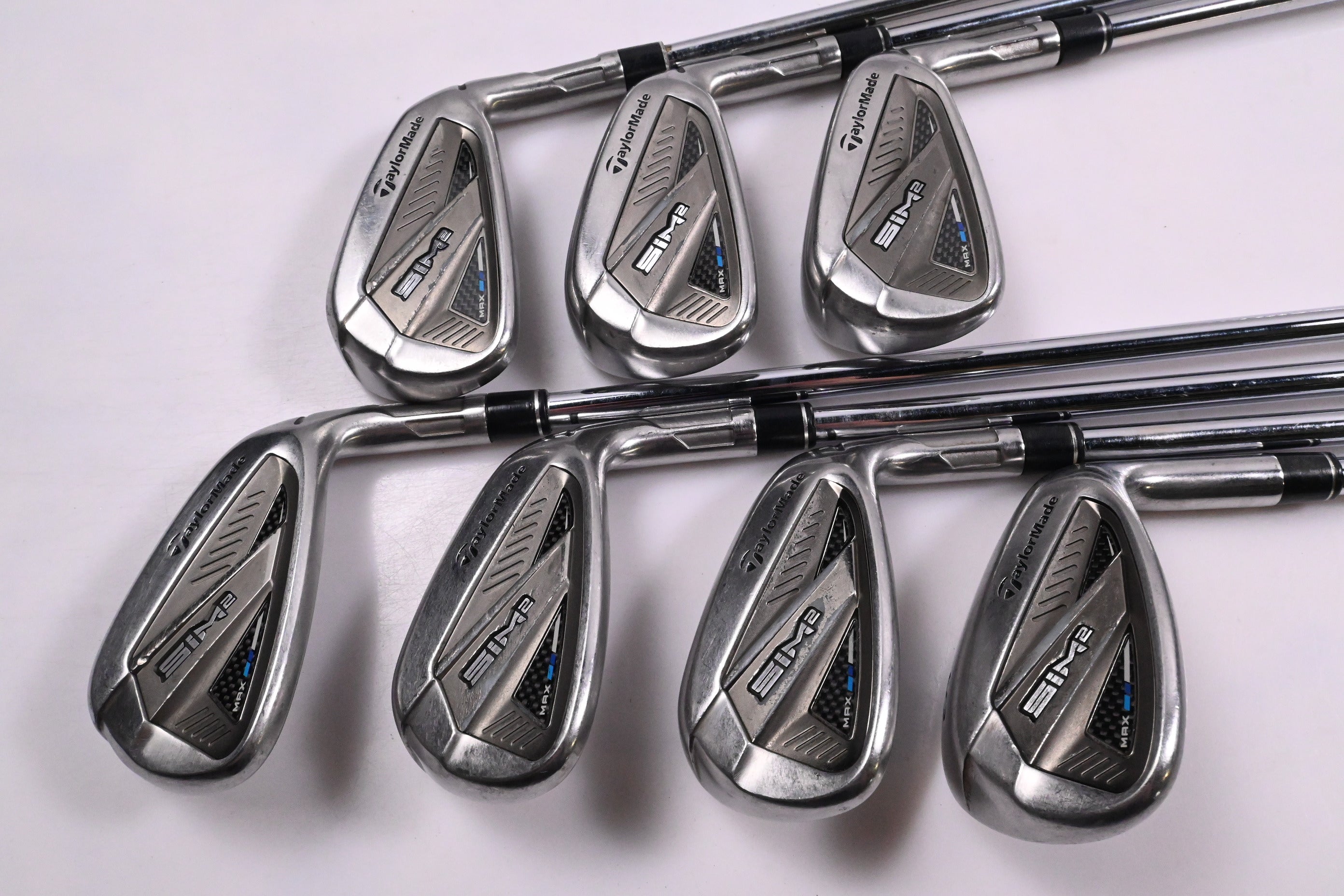 Taylormade SIM2 Max Irons / 5-PW+SW / Regular Flex KBS MAX MT 85 Shafts