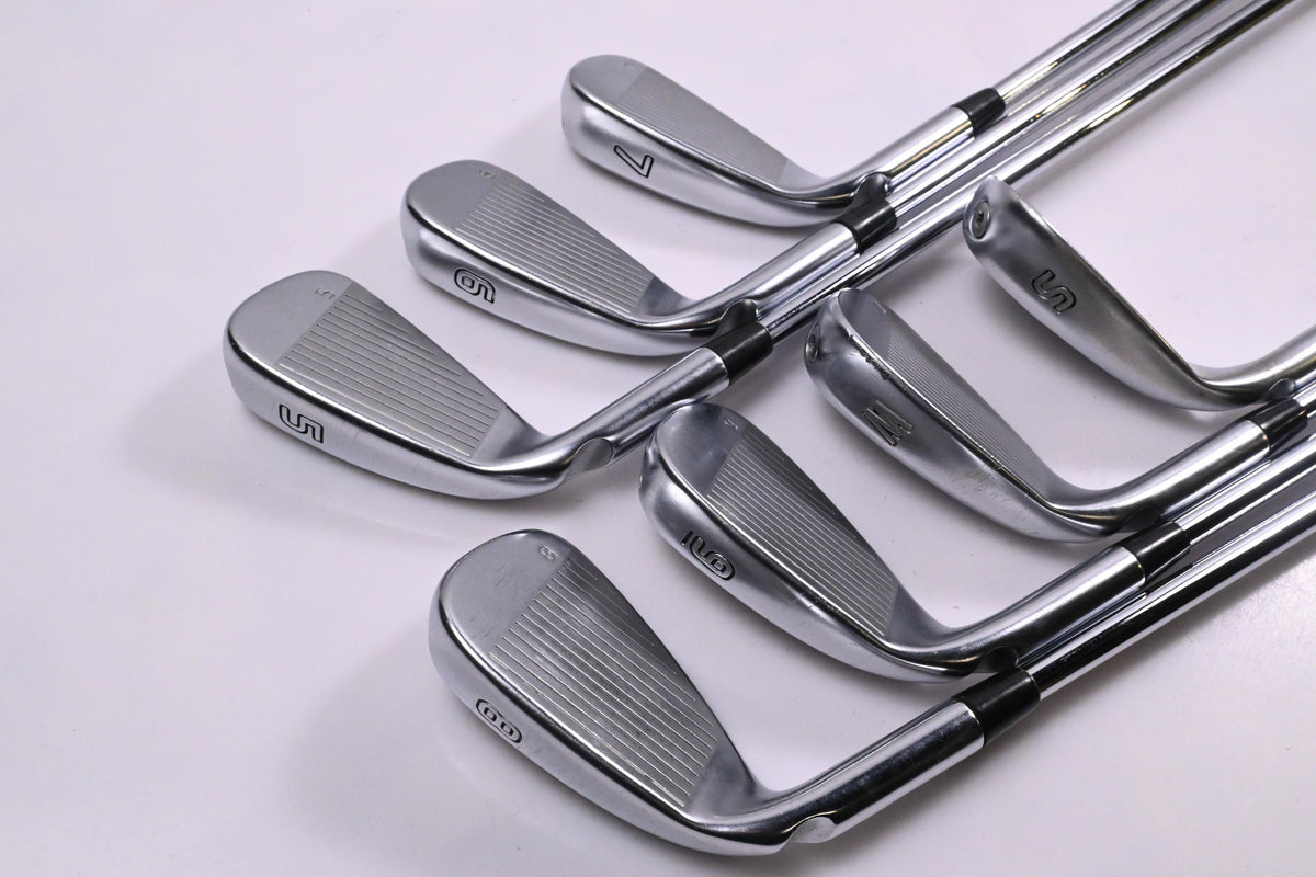 Ping G410 Irons / 5-PW+SW / Green Dot / Regular Flex Ping AWT 2.0 Shafts