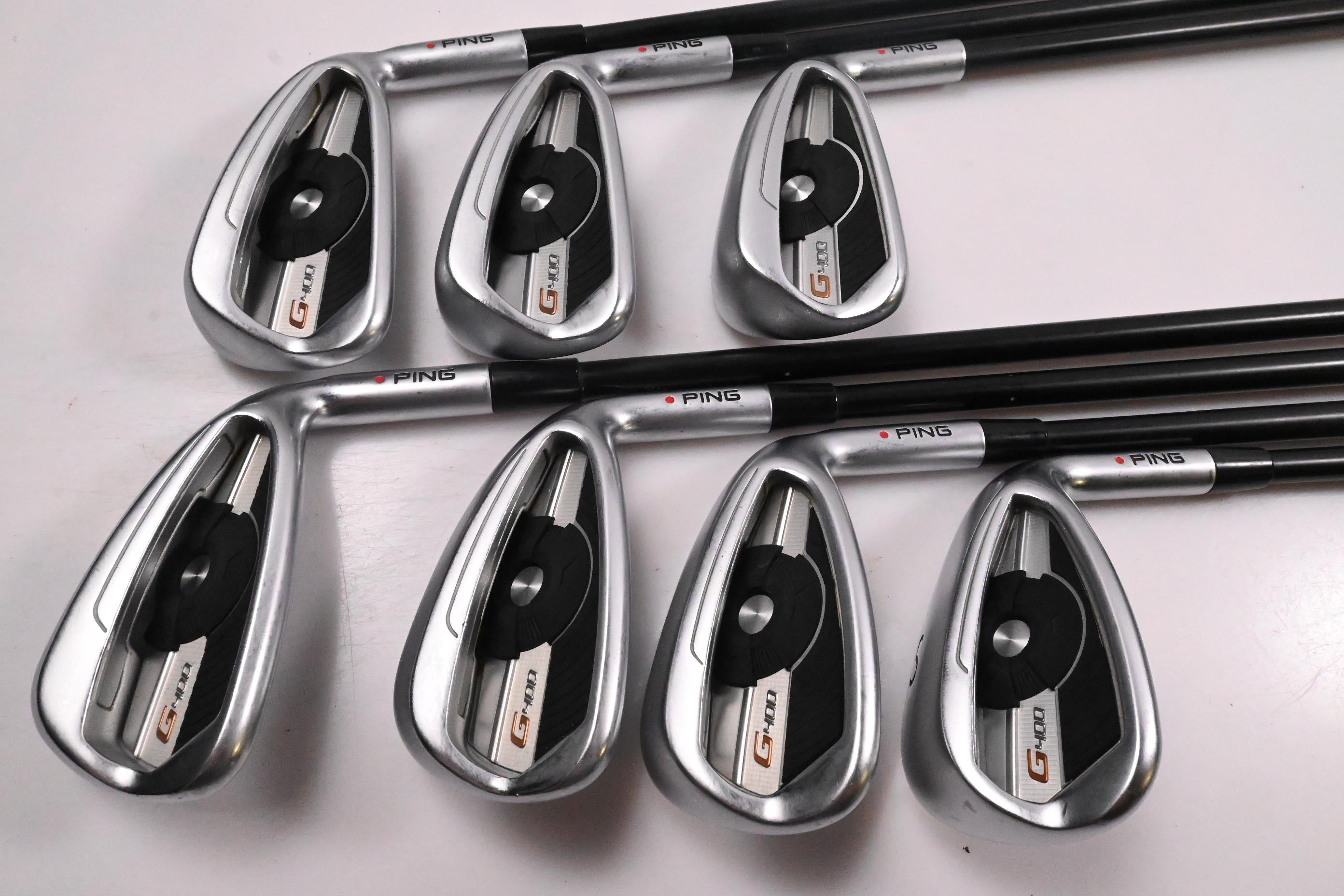 Ping G400 Irons / 5-PW-SW / Orange Dot / Regular Flex Ping Alta CB Shafts
