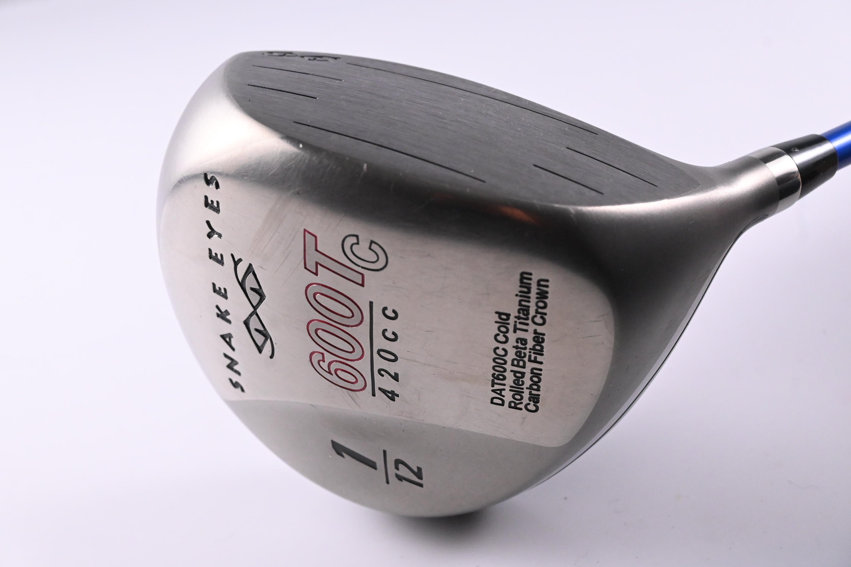 Snake Eyes 600 T Driver / 12 Degree / Stiff Flex Graffaloy Blue Shaft
