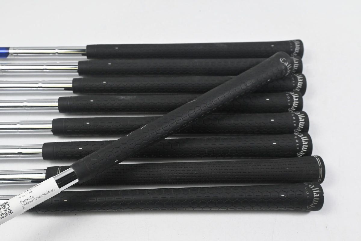 Callaway X-20 Irons / 4-PW+GW+SW / Uniflex Callaway X-20 Shafts