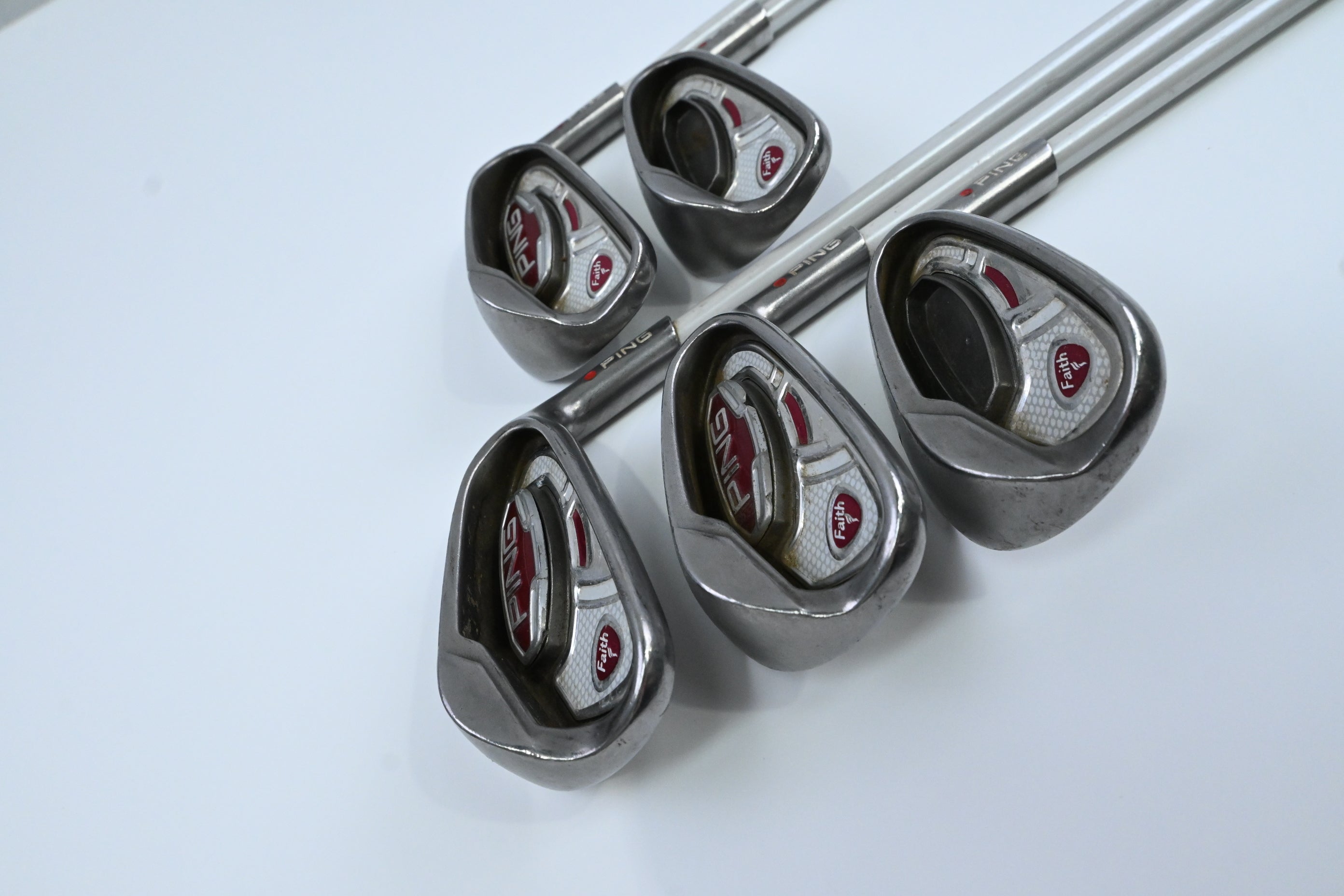 Ladies Ping Faith Hybrid Combo Irons / 7-PW+SW / Red Dot / Ladies Flex Ping ULT
