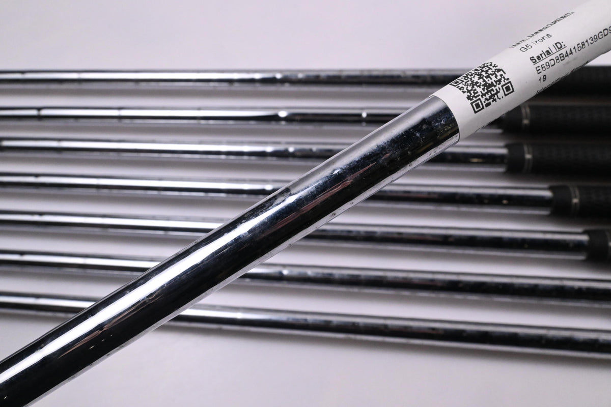 Ping G5 Irons / 4-PW+SW / Blue Dot / Regular Flex Ping Shafts