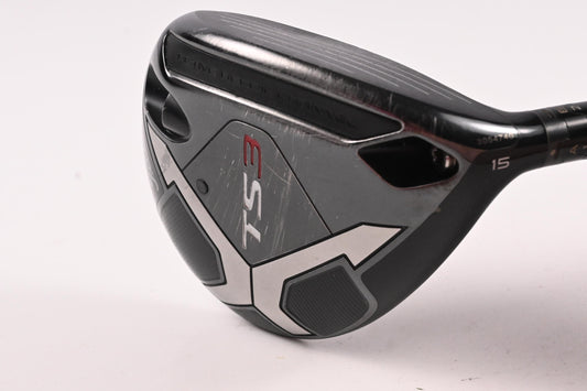 Titleist TS3 #3 Wood / 15 Degree / Stiff Flex HZRDUS Smoke Black 70 Shaft