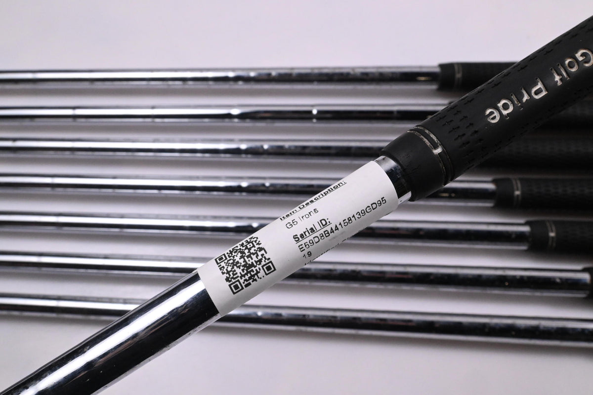 Ping G5 Irons / 4-PW+SW / Blue Dot / Regular Flex Ping Shafts