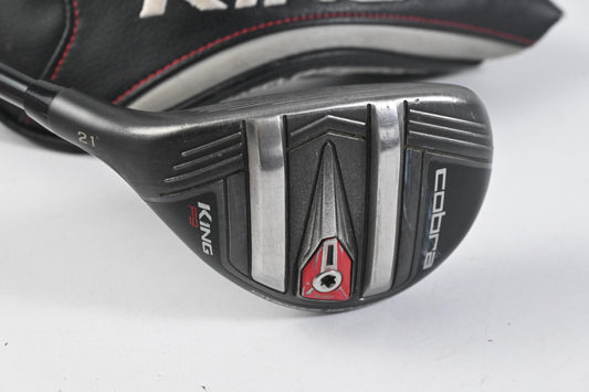 Left Hand Cobra King F9 #4 Hybrid / 21 Degree / Regular Flex Fujikura Atmos Black 7