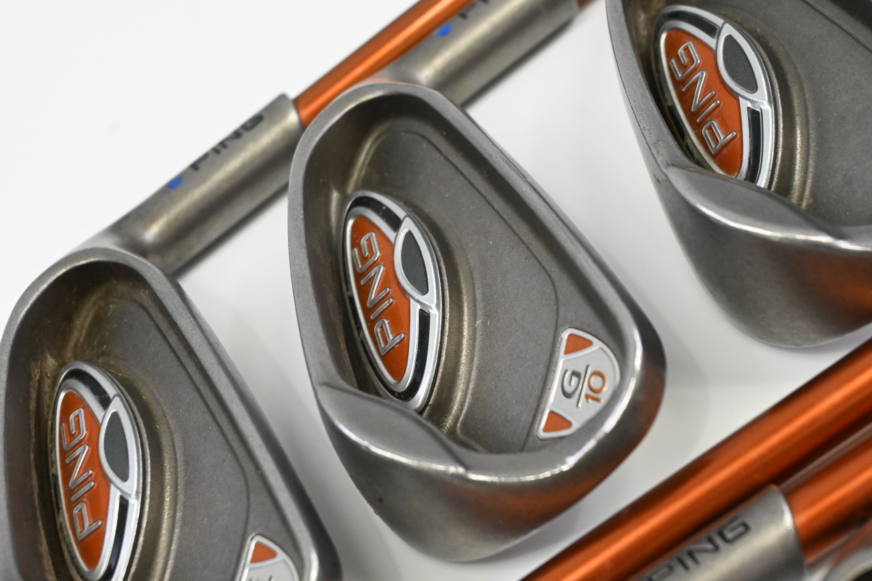 Ping G10 Irons / 5-PW+SW / Blue Dot / Regular Flex Ping TFC 129 Shafts
