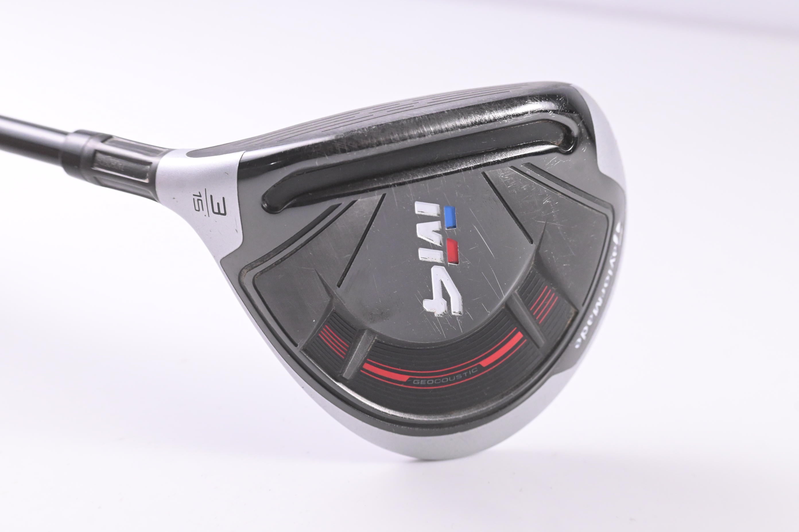 Left Hand Taylormade M4 #3 Wood / 15 Degree / Regular Flex Fujikura Atmos Red 5
