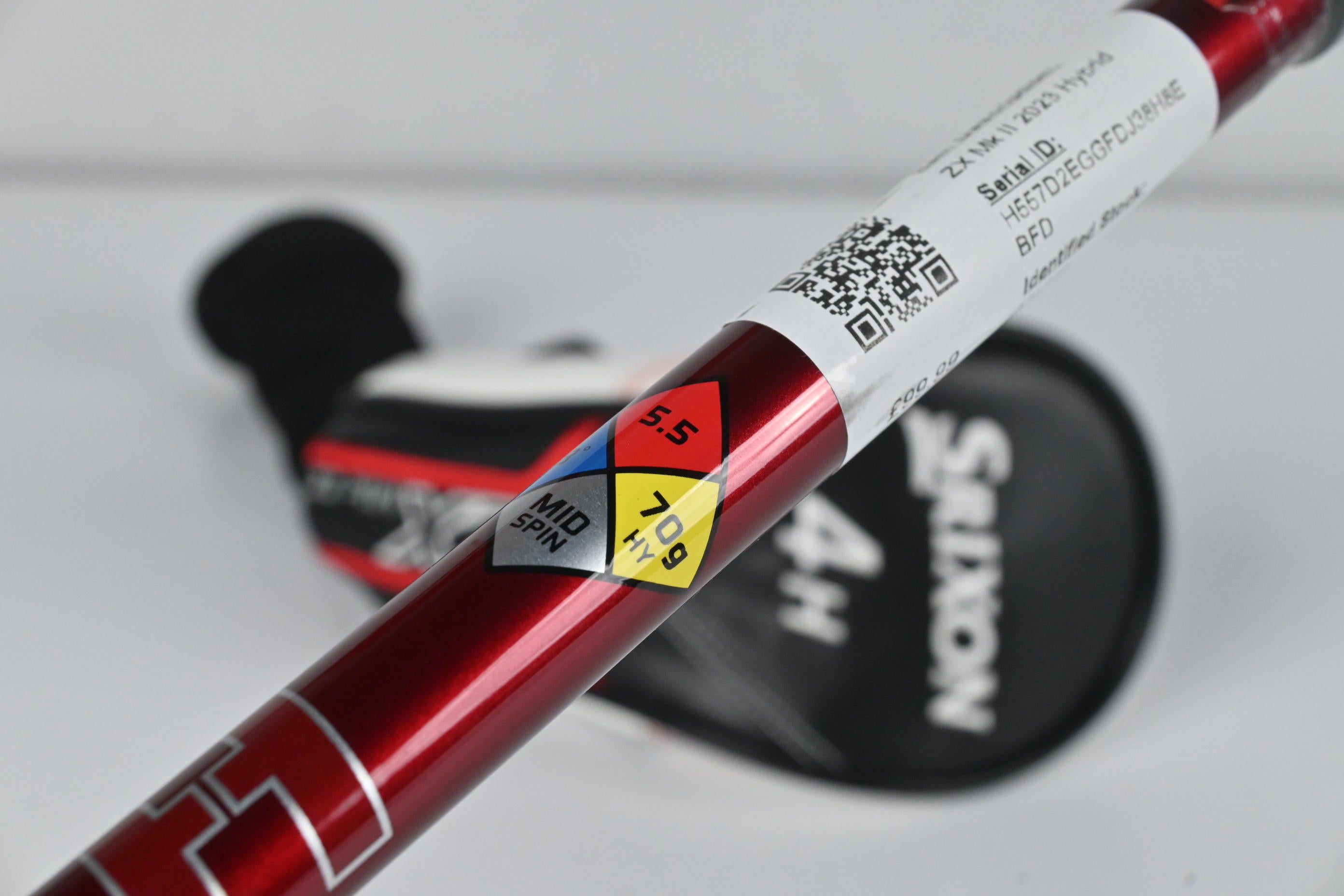 Left Hand Srixon ZX Mk II 2023 #4 Hybrid / 22 Degree / Regular Flex HZRDUS Smoke